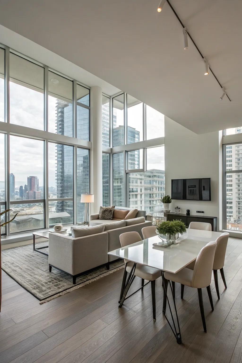 Open living spaces enhance light and foster a welcoming environment.