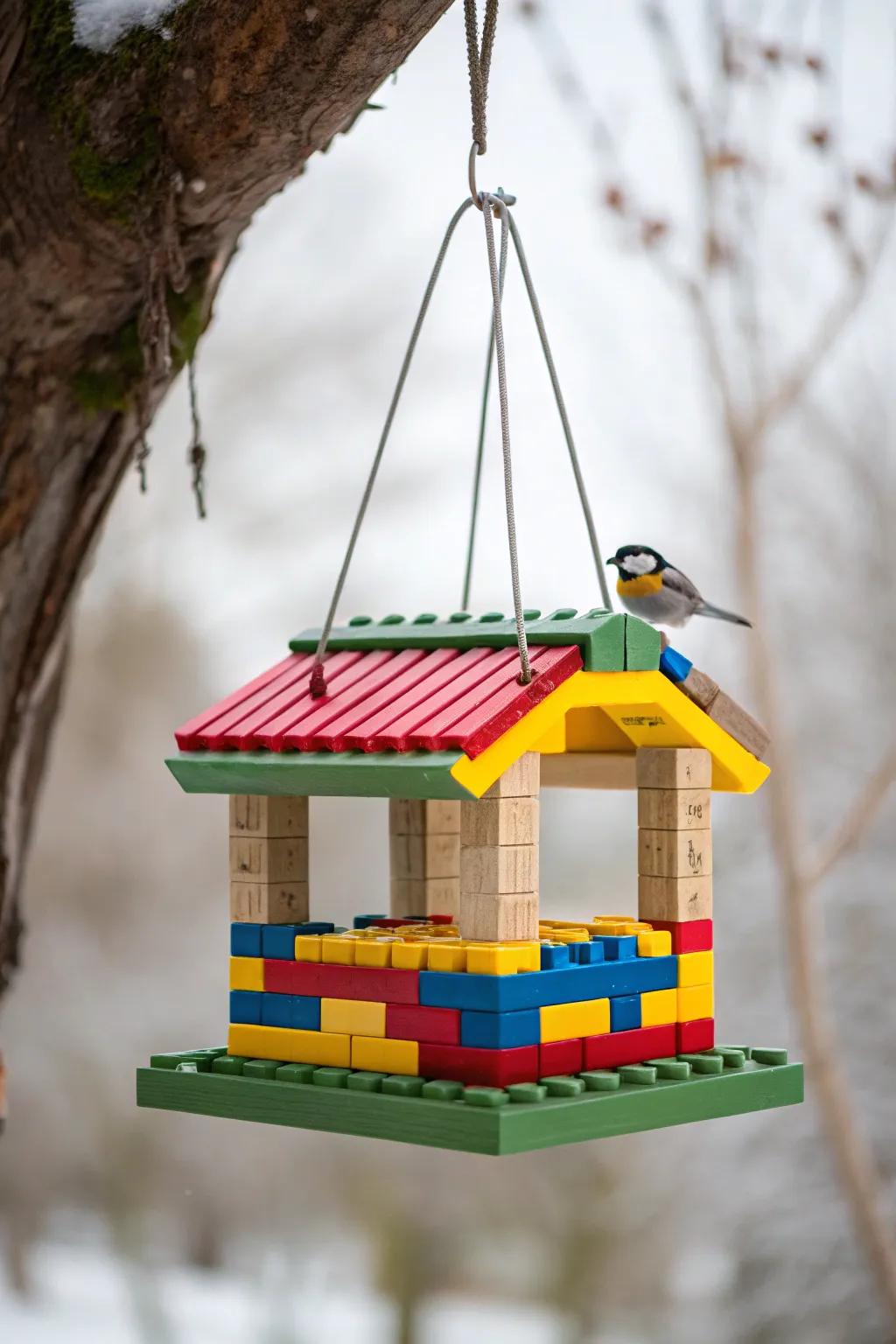 Craft a colorful haven for birds with a touch of creativity and simplicity!