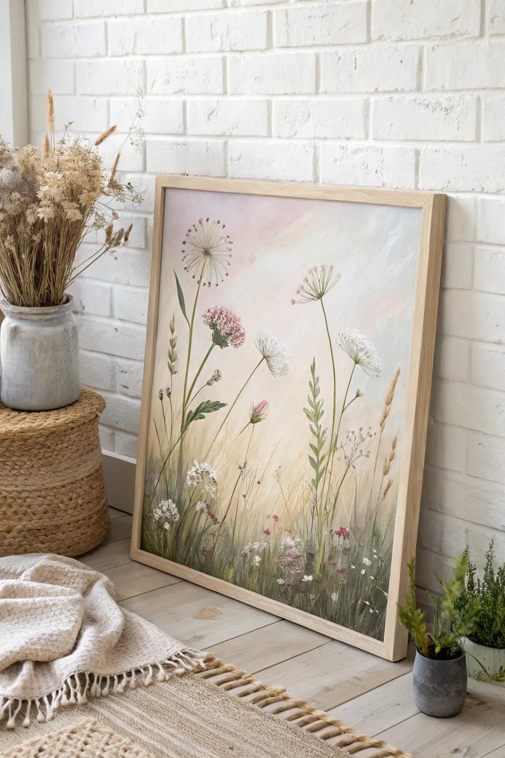 Embrace tranquility with a touch of nature on your walls.