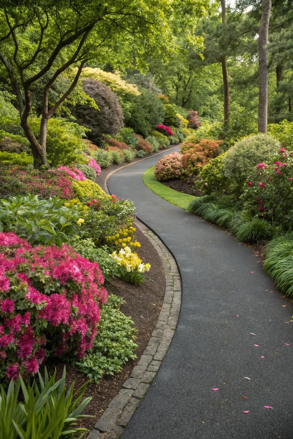 Experience the artistry of garden-integrated pathways, where craftsmanship meets nature.