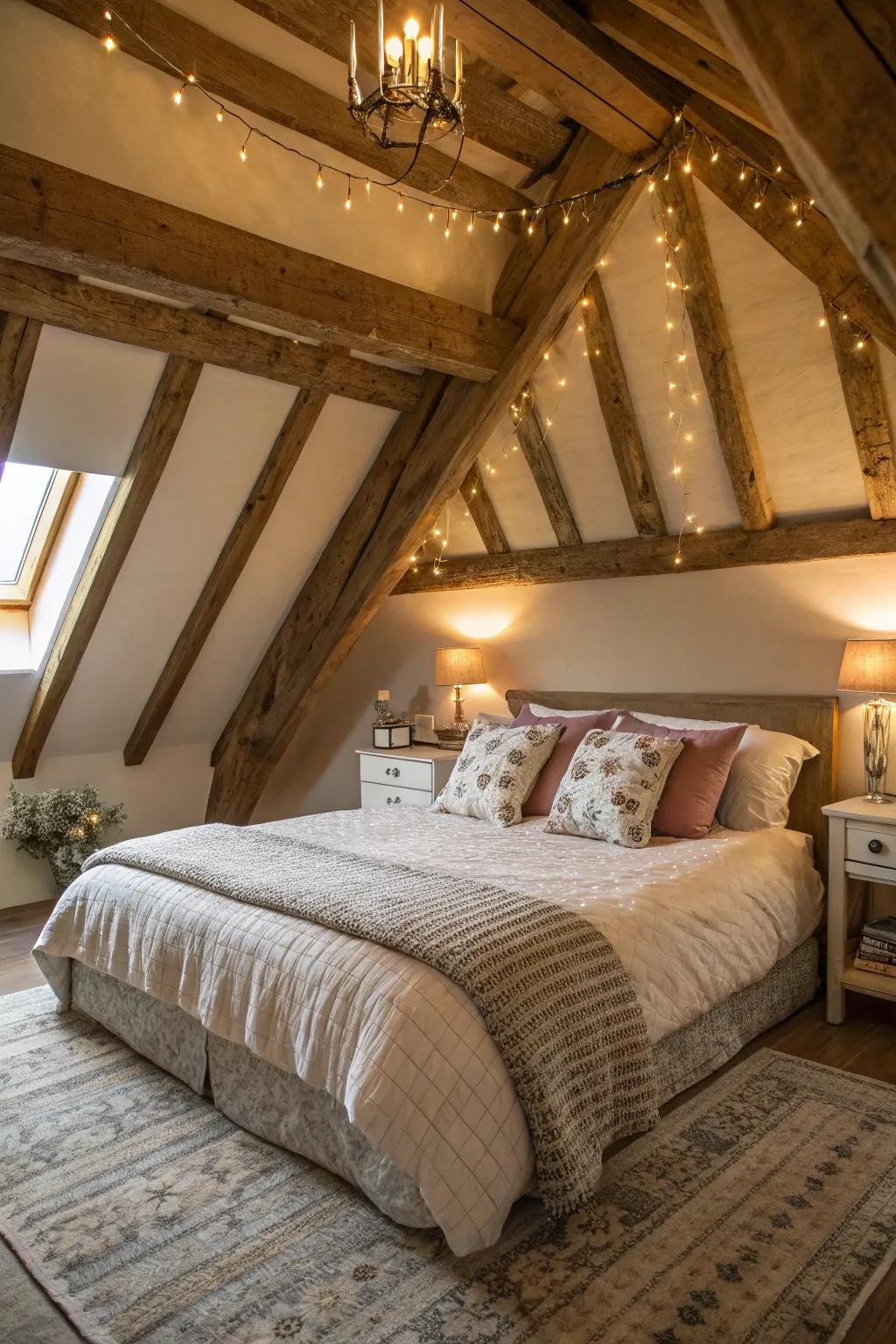 Create a welcoming retreat: Transform your attic into a cozy guest bedroom.