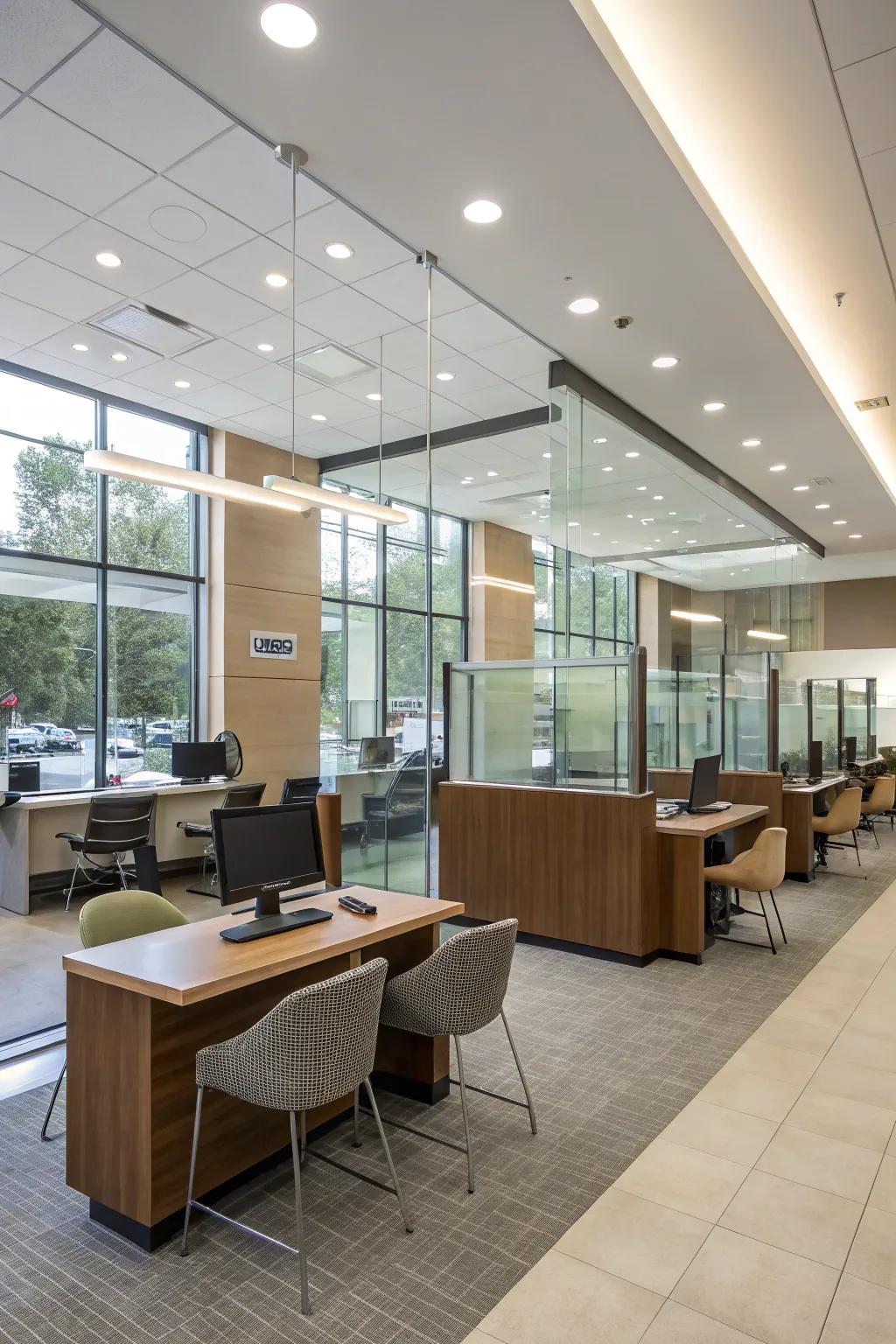 Modern furniture with sleek lines creates an inviting atmosphere.