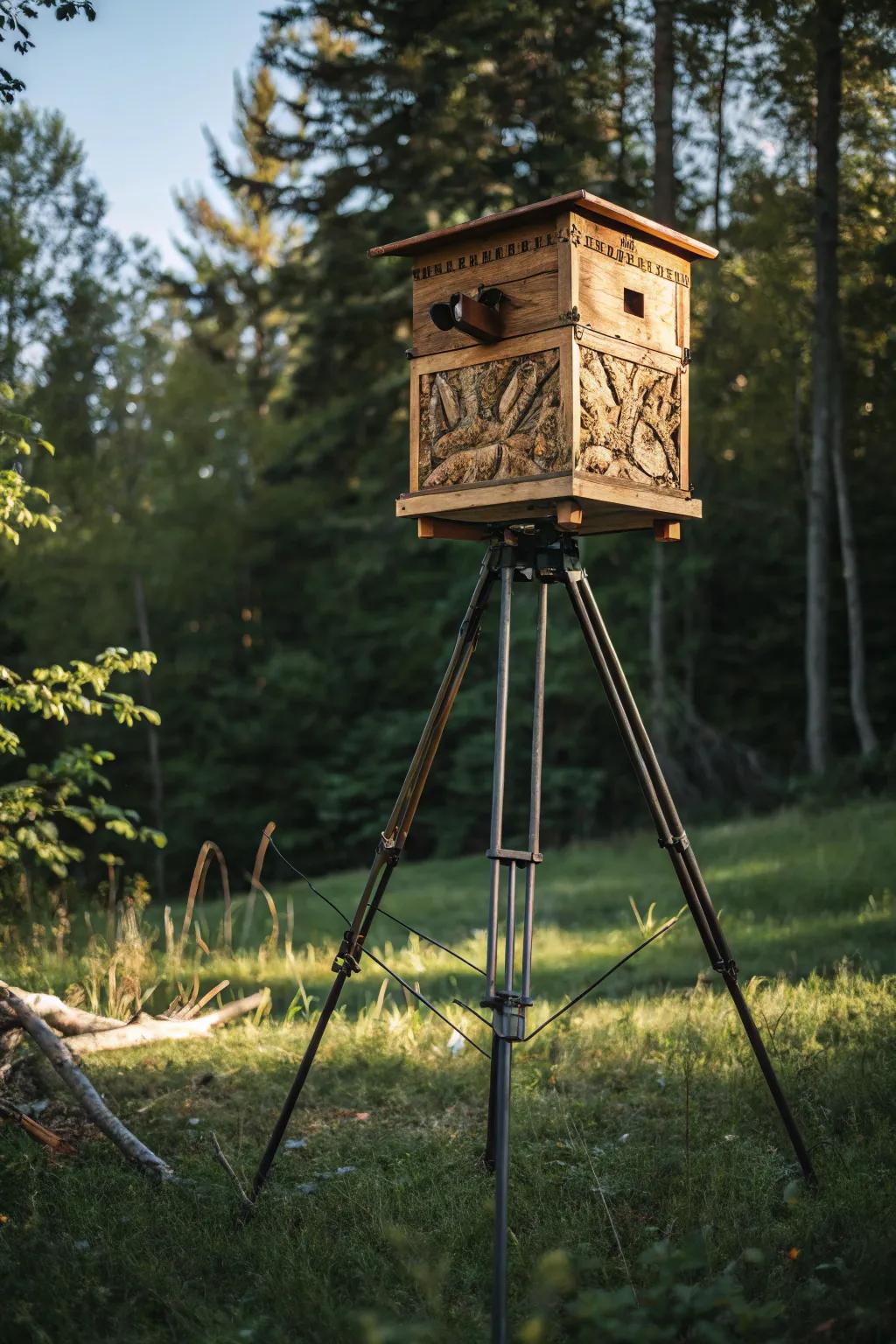 Elevate your game with this expertly crafted deer feeder, designed to outsmart even the craftiest of bears.