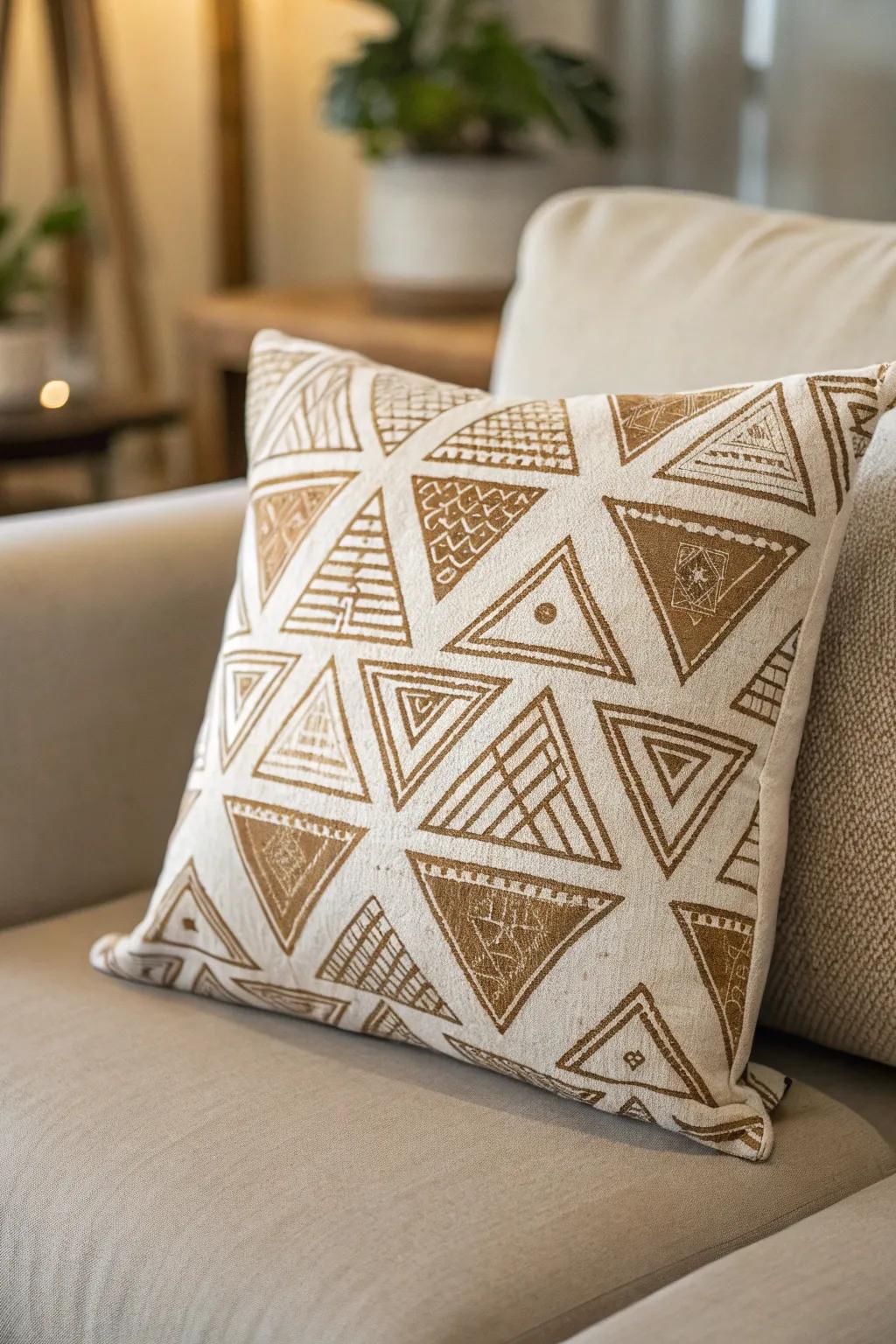 Elevate your space with the timeless charm of geometric block prints.