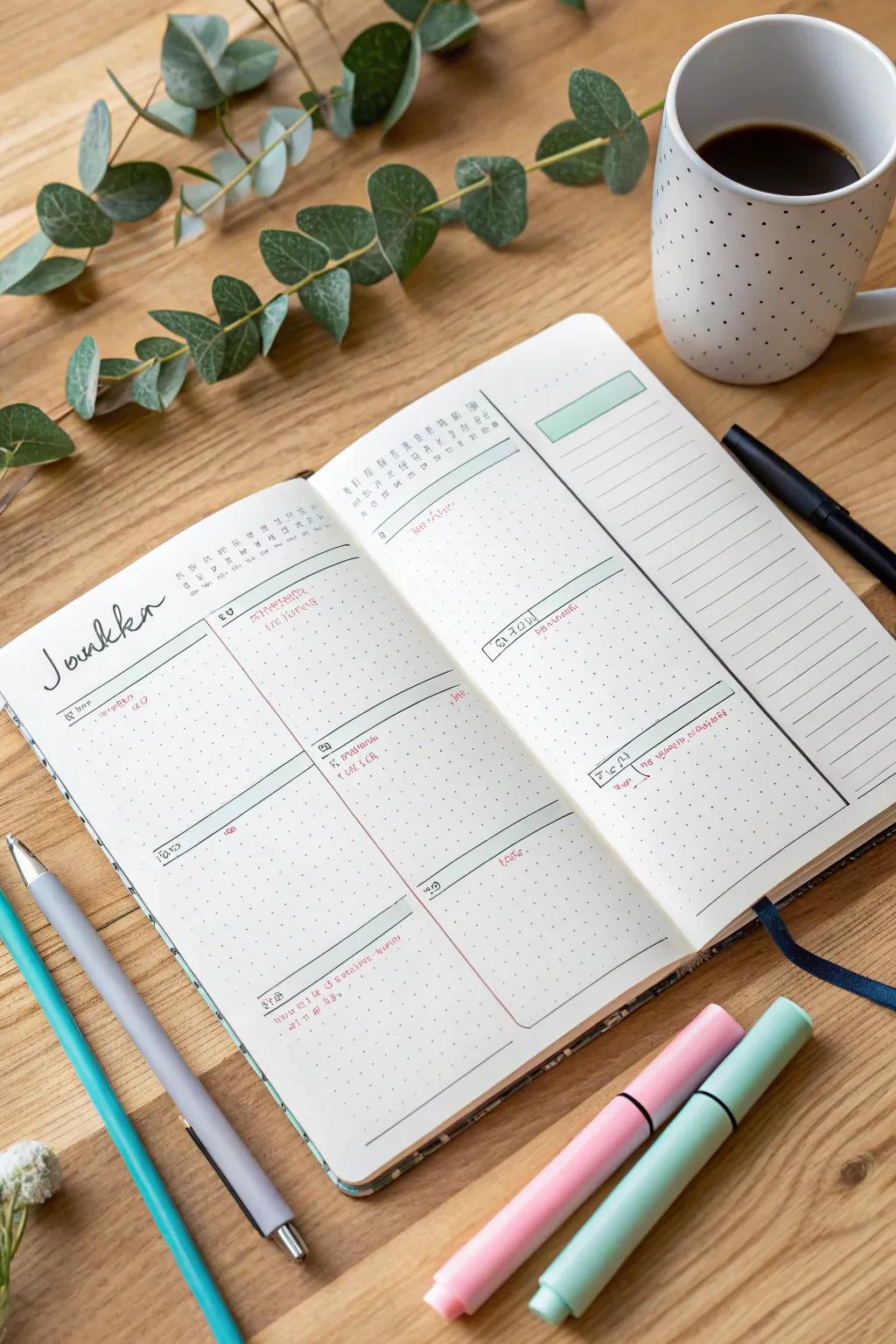 Transform your week into a vibrant masterpiece with color-coded days!