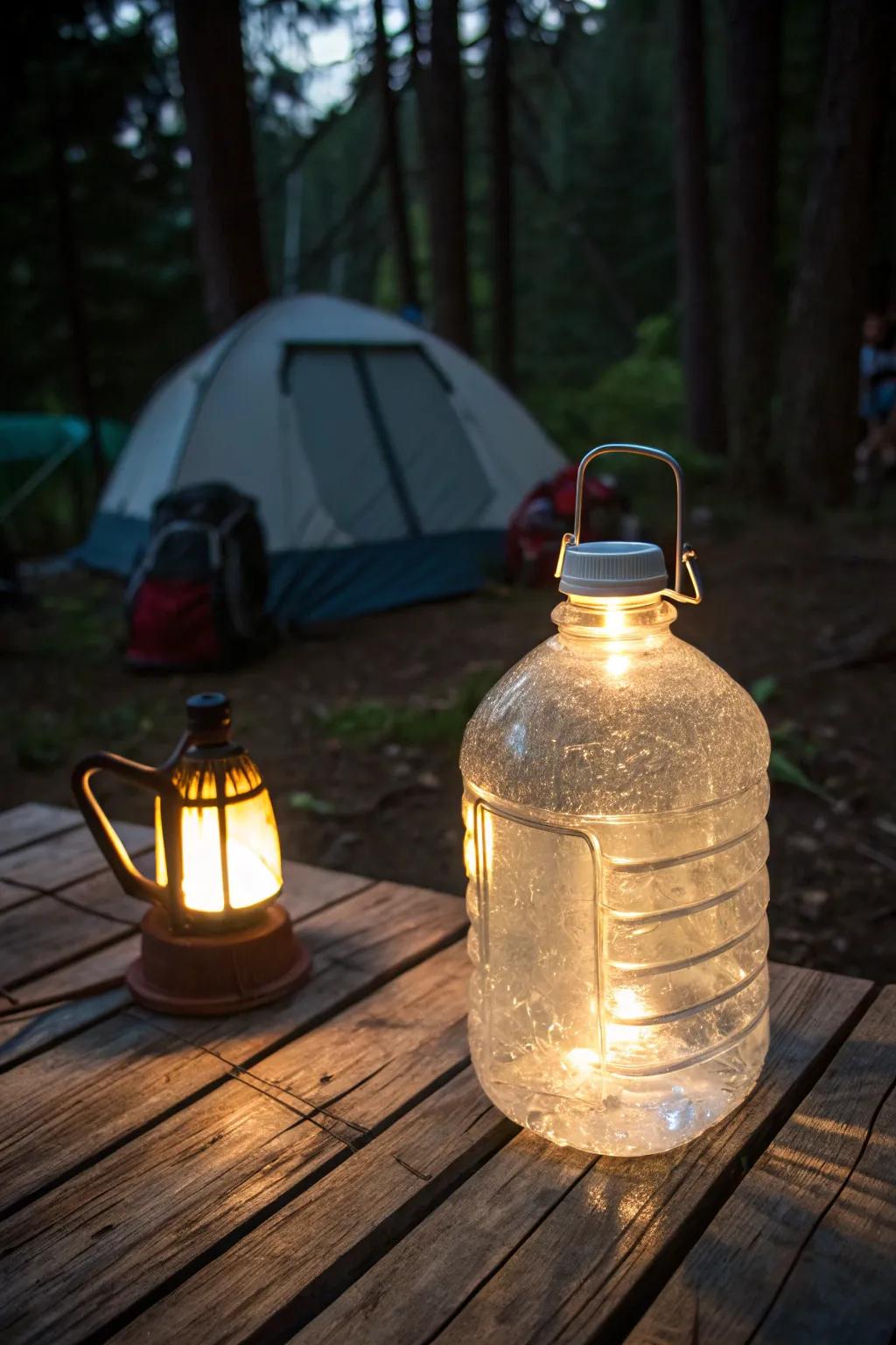 Illuminate your campsite with this ingenious DIY lantern hack. Perfect for those who appreciate creativity and craftsmanship in the great outdoors.