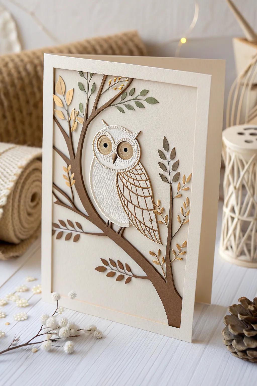 Unleash your child's imagination with charming animal kingdom cards! 🦉✨ #CraftMagic #MinimalistCrafts
