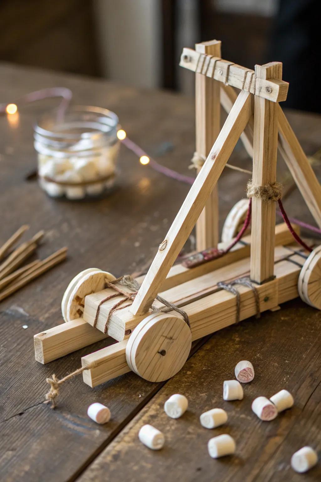 Unleash your inner craftsman with this popsicle stick catapult masterpiece!