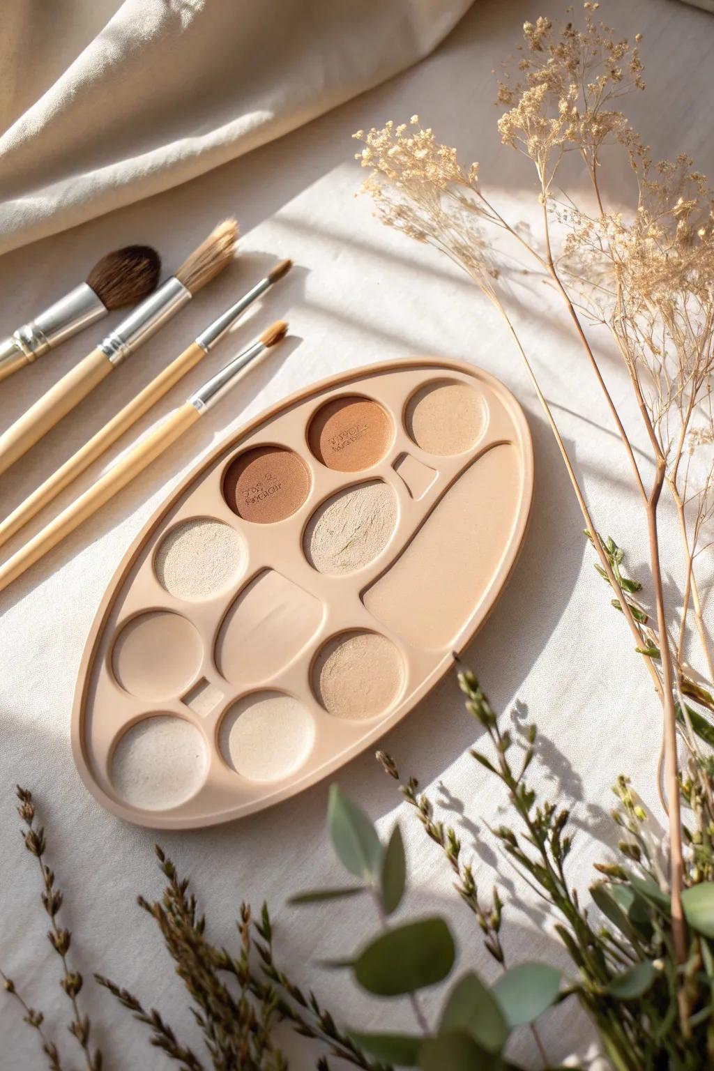 Embrace old-world charm with a modern twist in this classic oval clay palette, perfect for your creative journey.