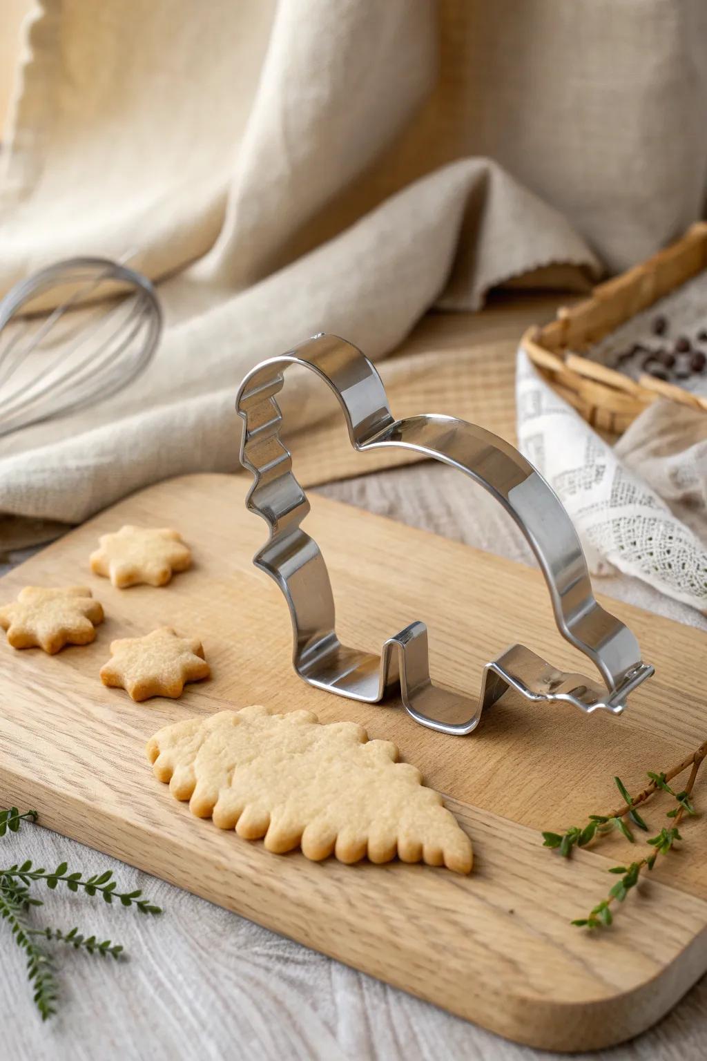 Bring a playful touch to your baking with these charming dinosaur and hedgehog cookie cutters!