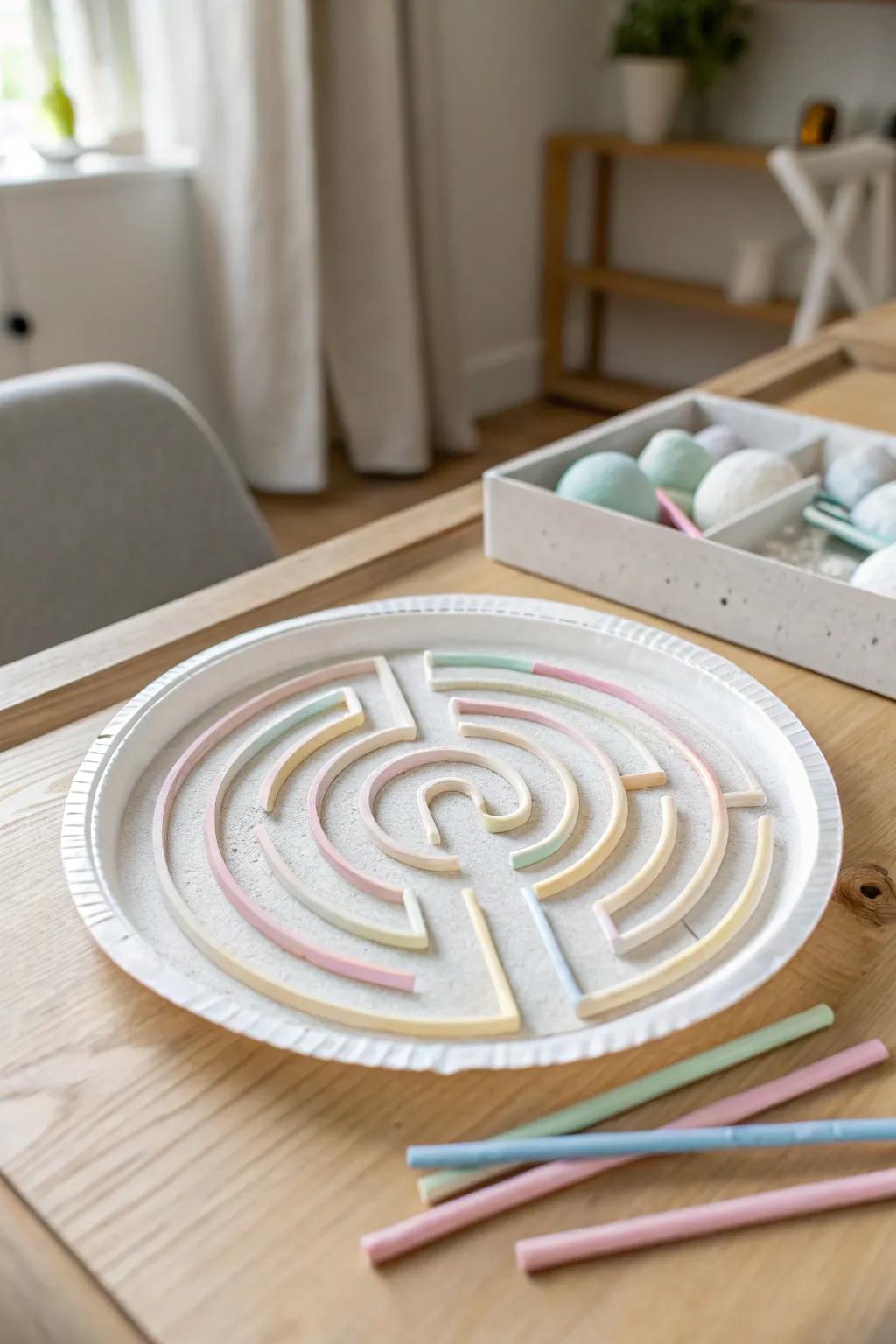 Dive into creativity with this charming DIY marble maze—where simplicity meets playful elegance!