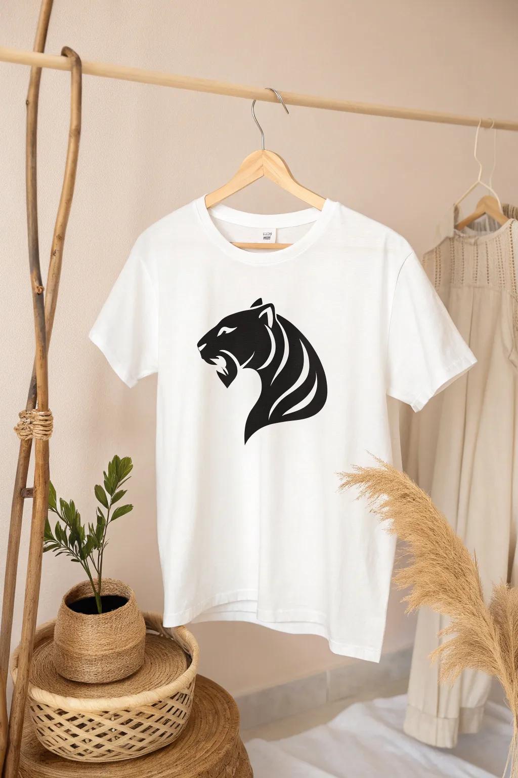 Embrace school spirit with minimalist elegance: Bold mascot silhouettes redefine high school style.