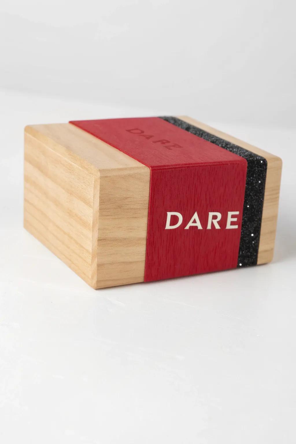 Embrace bold simplicity with this eye-catching dare box—where Scandinavian minimalism meets boho charm.