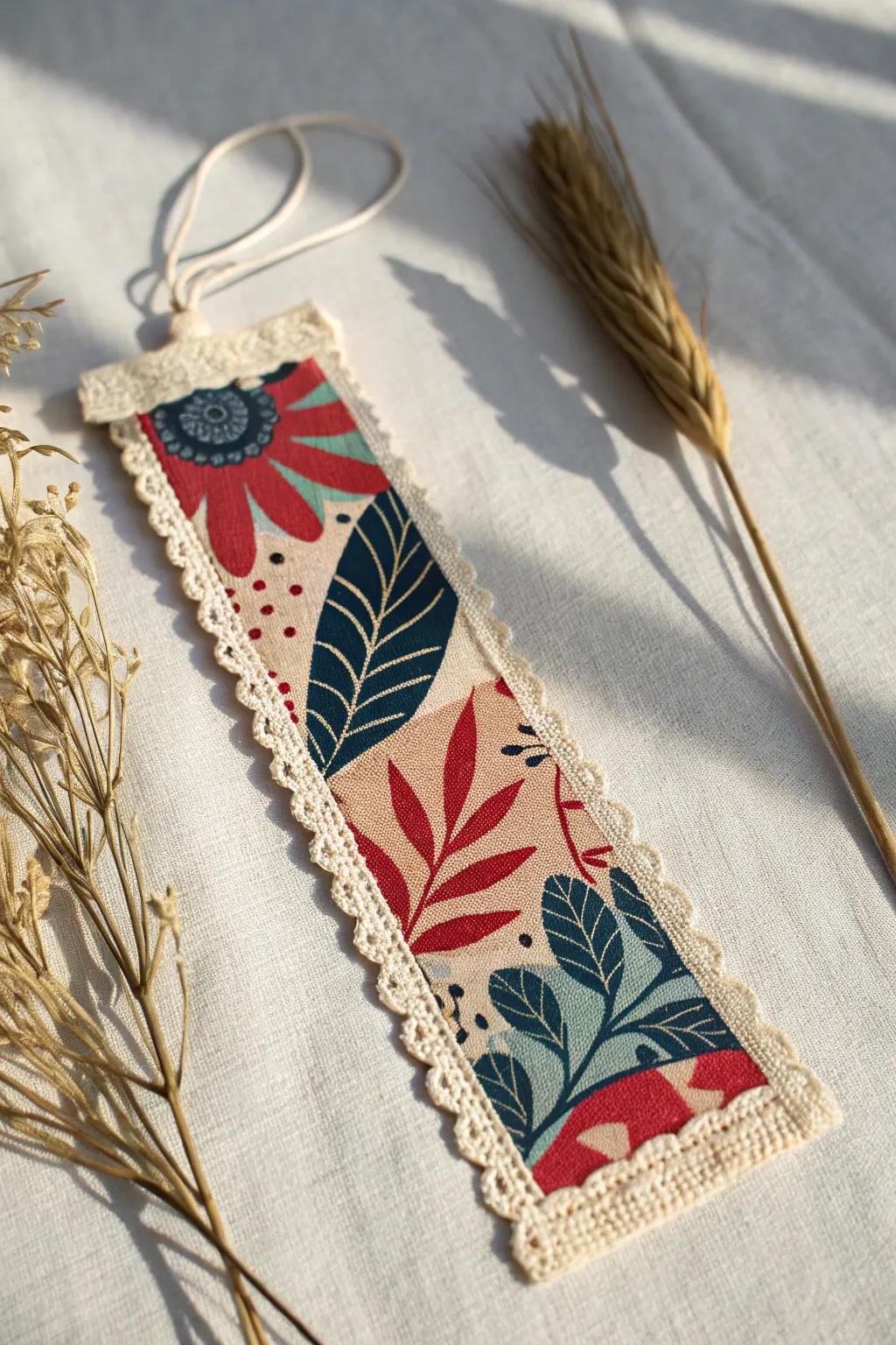 Transform your fabric scraps into charming bookmarks with a vintage twist.