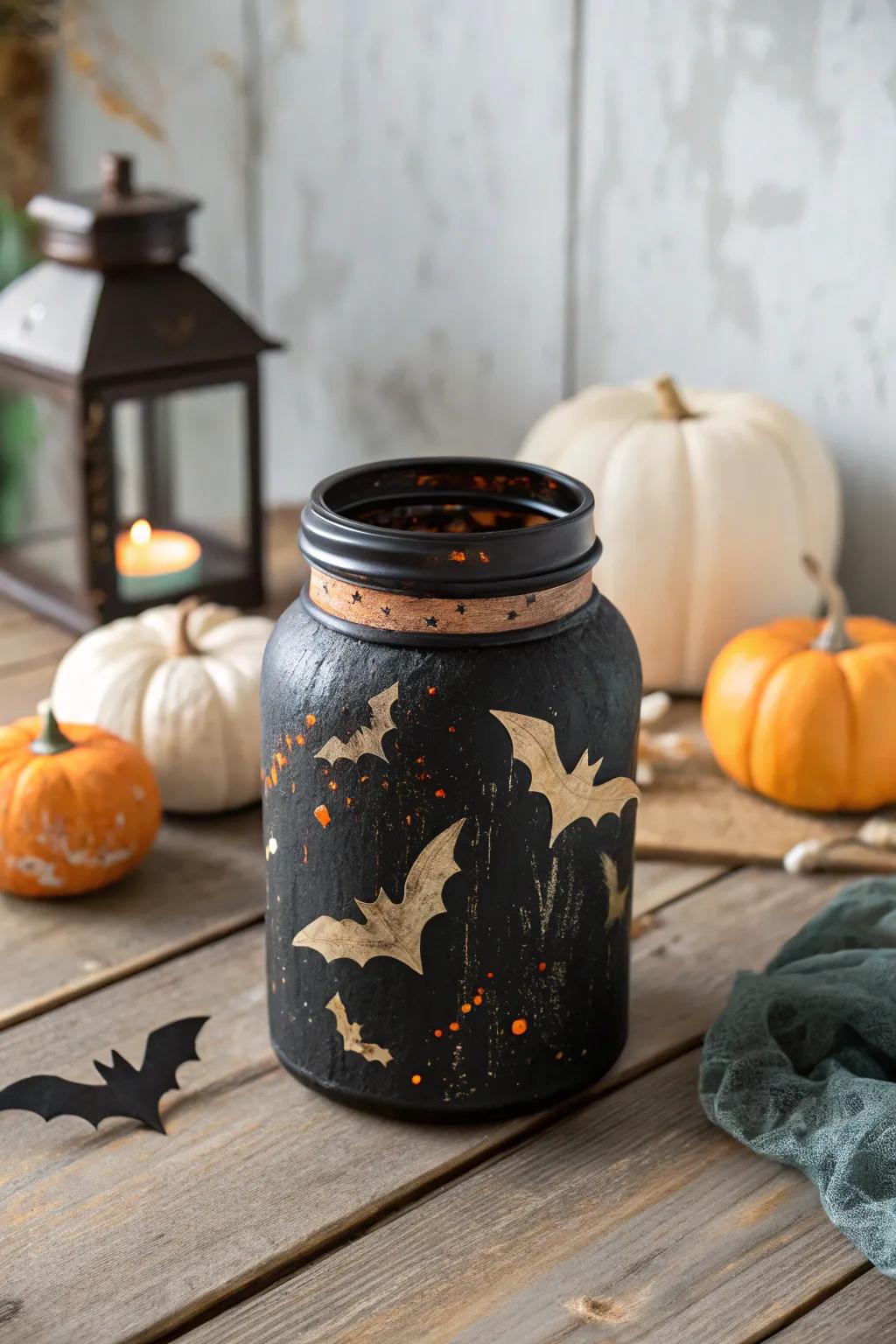 Illuminate your Halloween with a DIY candy jar that’s both spooky and stylish! 🎃✨
