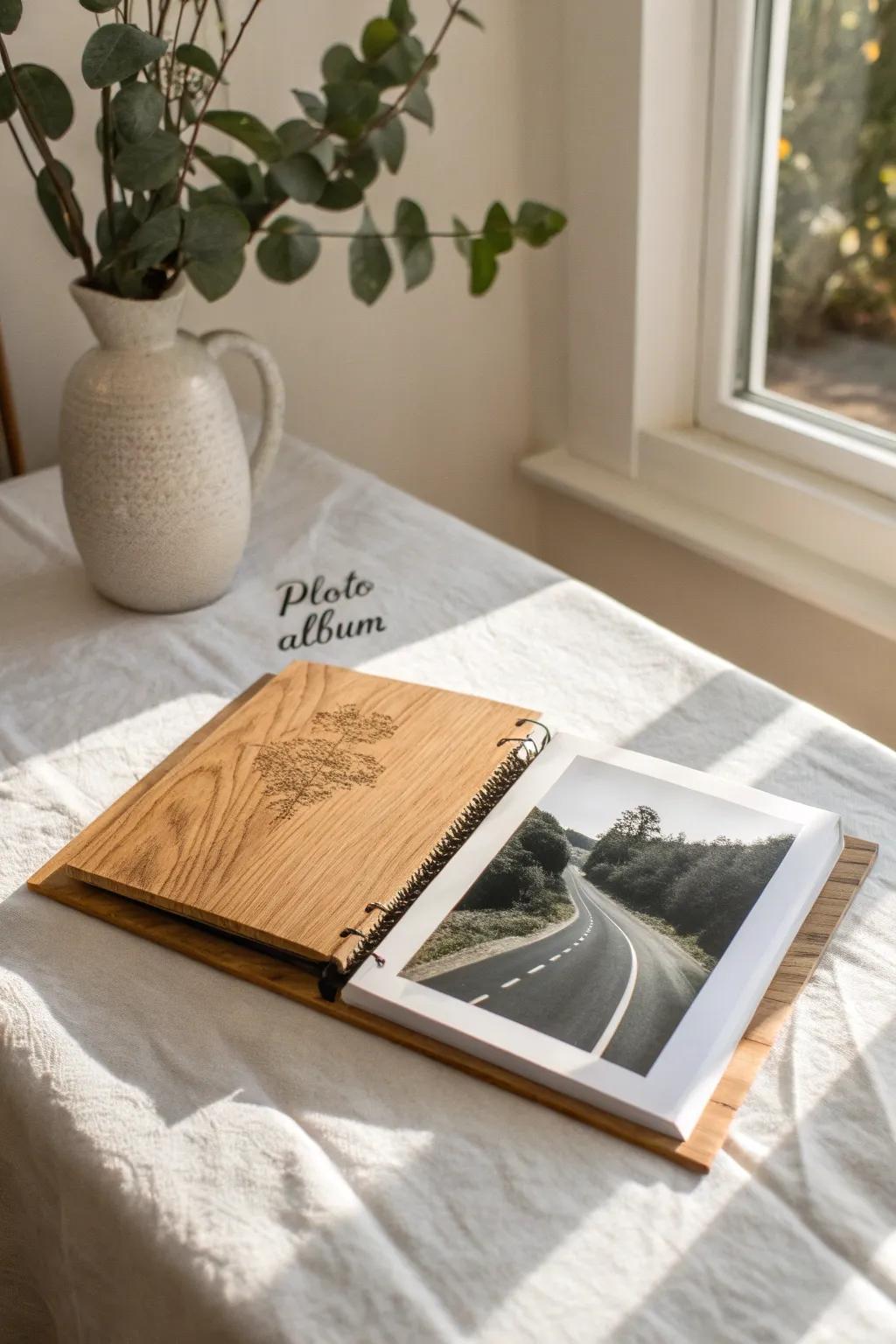 Craft memories with a personalized photo album, a perfect DIY gift for cherished moments.