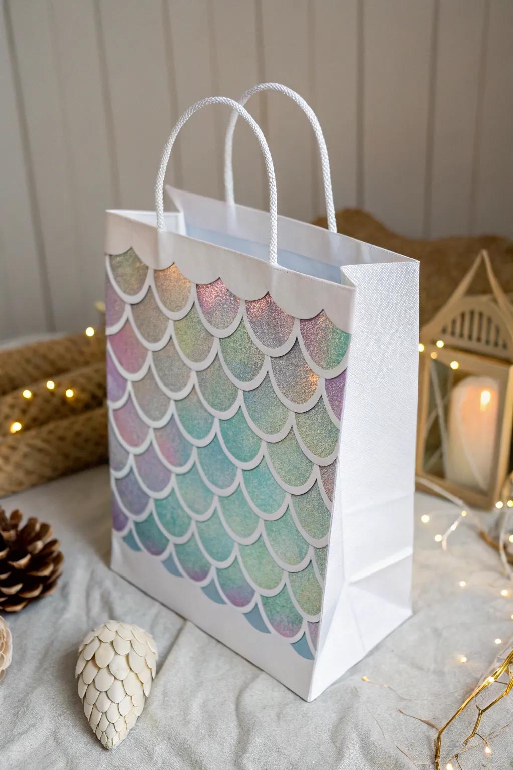Transform ordinary into extraordinary with these enchanting mermaid scale gift bags—perfect for adding a magical touch to any celebration!