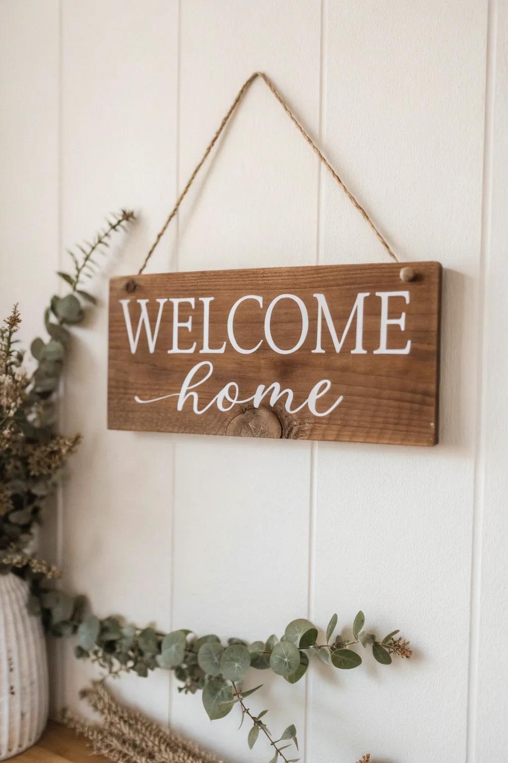 A warm welcome with minimalist charm: handcrafted beauty for your home.