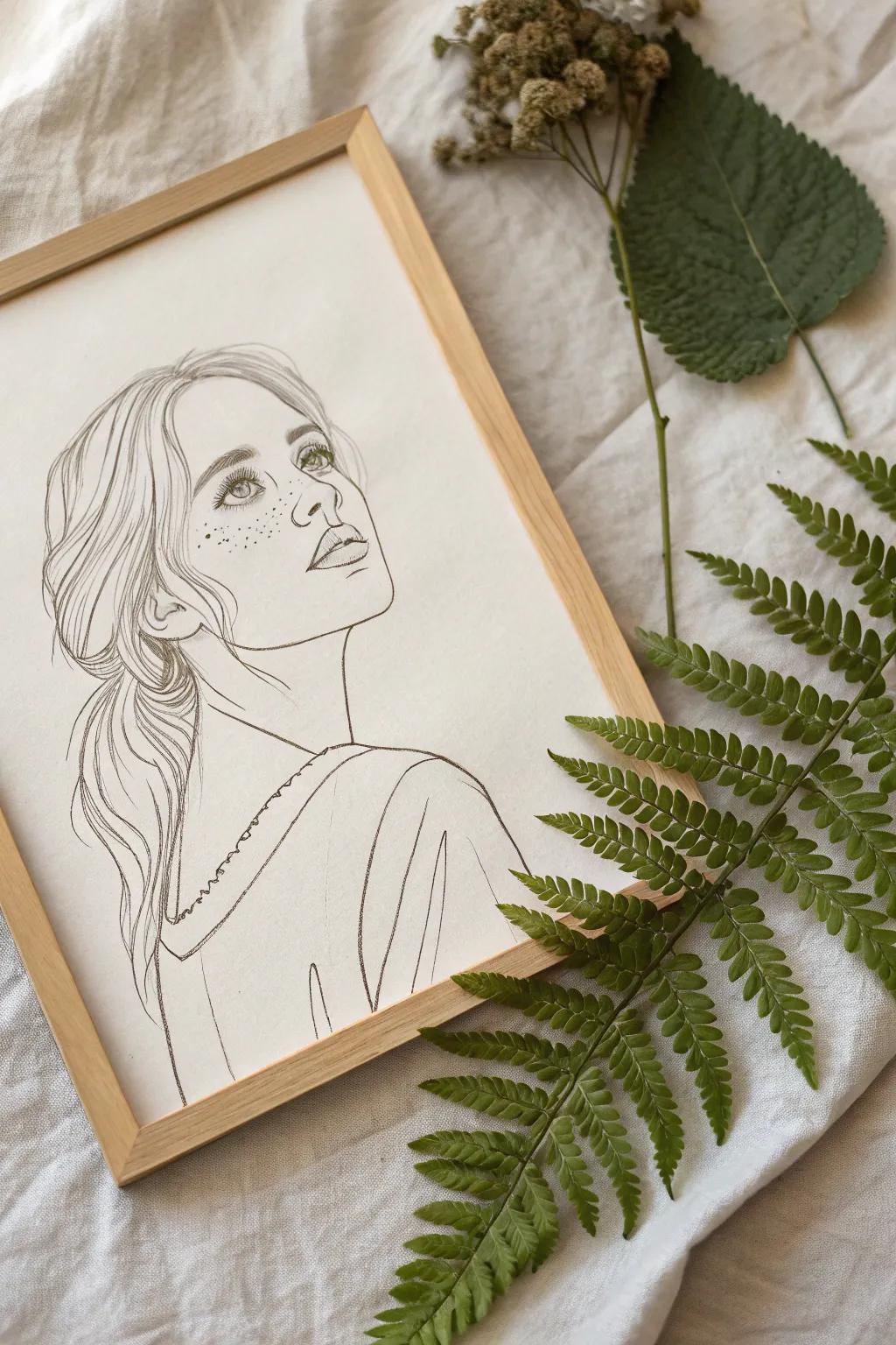 Capture the essence of beauty with simple lines. #MinimalistArt #ScandinavianStyle