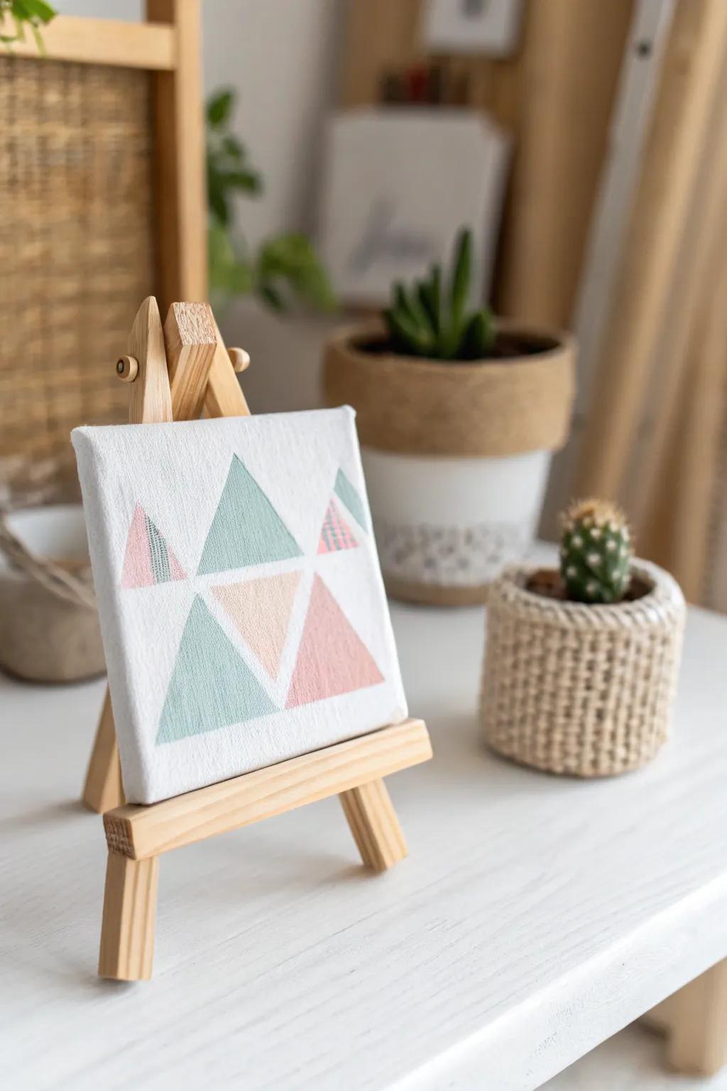 Discover the joy of creating simple geometric art with your little ones—perfect for adding a touch of minimalist charm to any space.