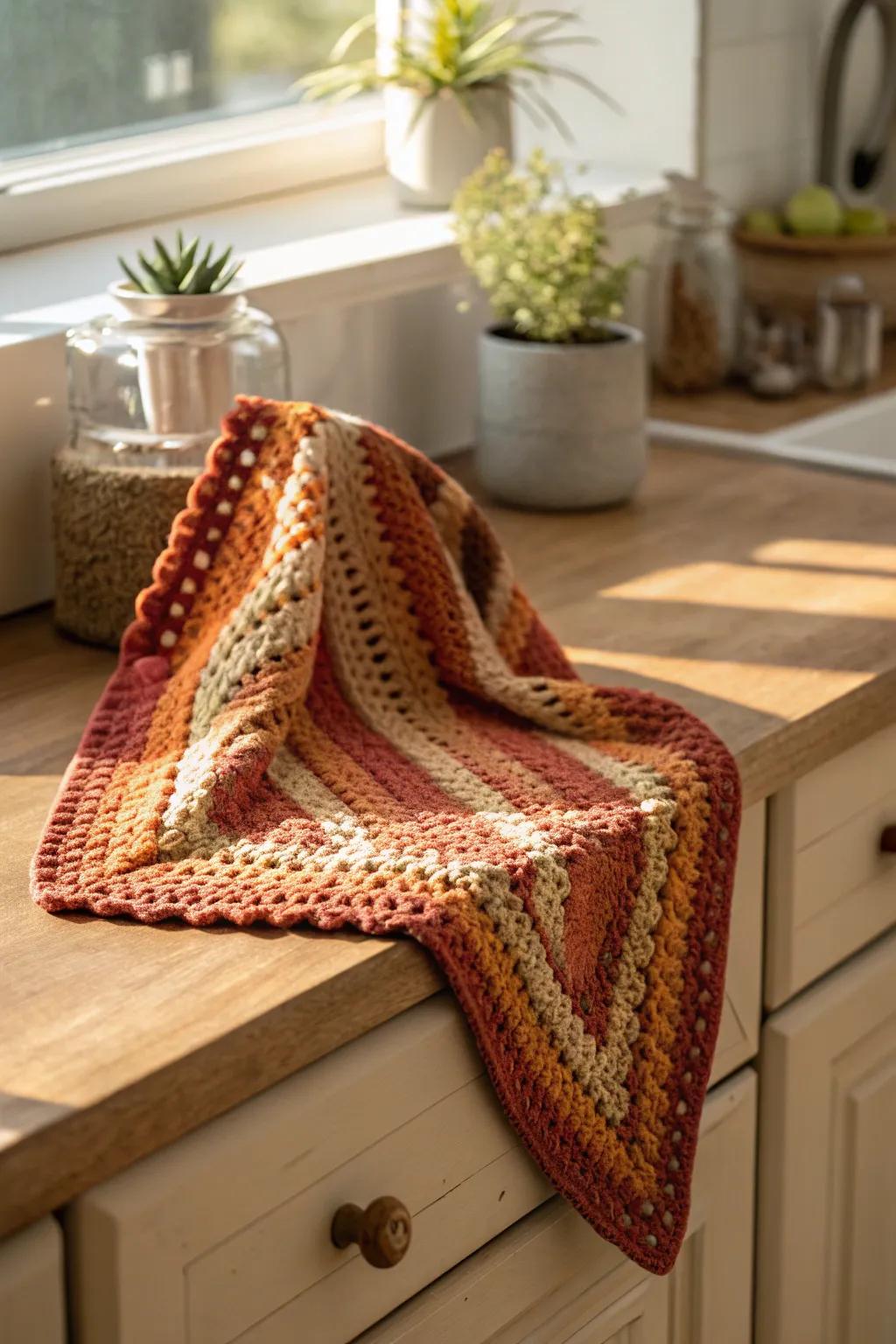 Elevate your kitchen with the charm of handmade crochet dishcloths—where simplicity meets vibrant creativity.