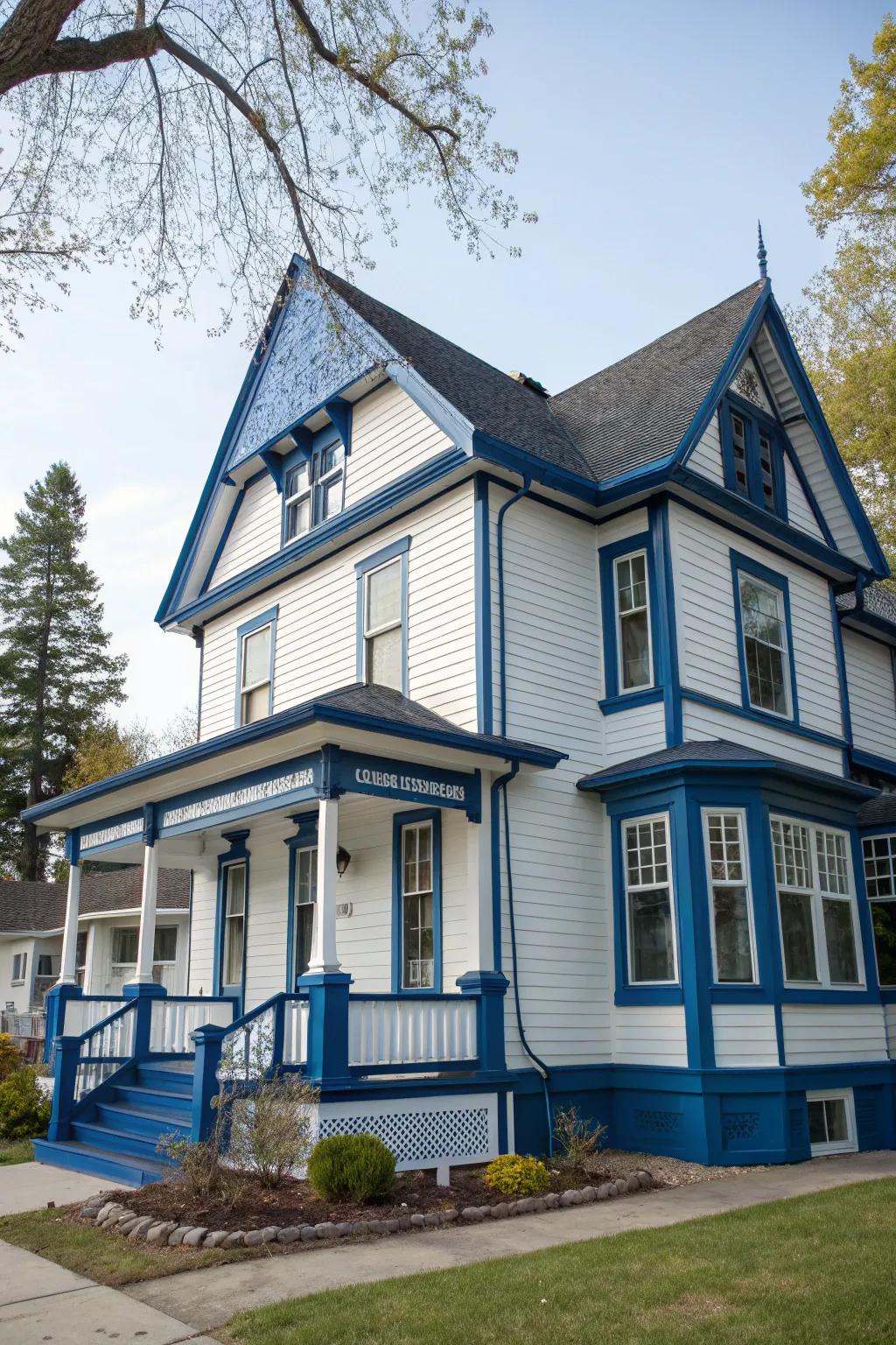 Bold contrasts can make your home’s features pop.