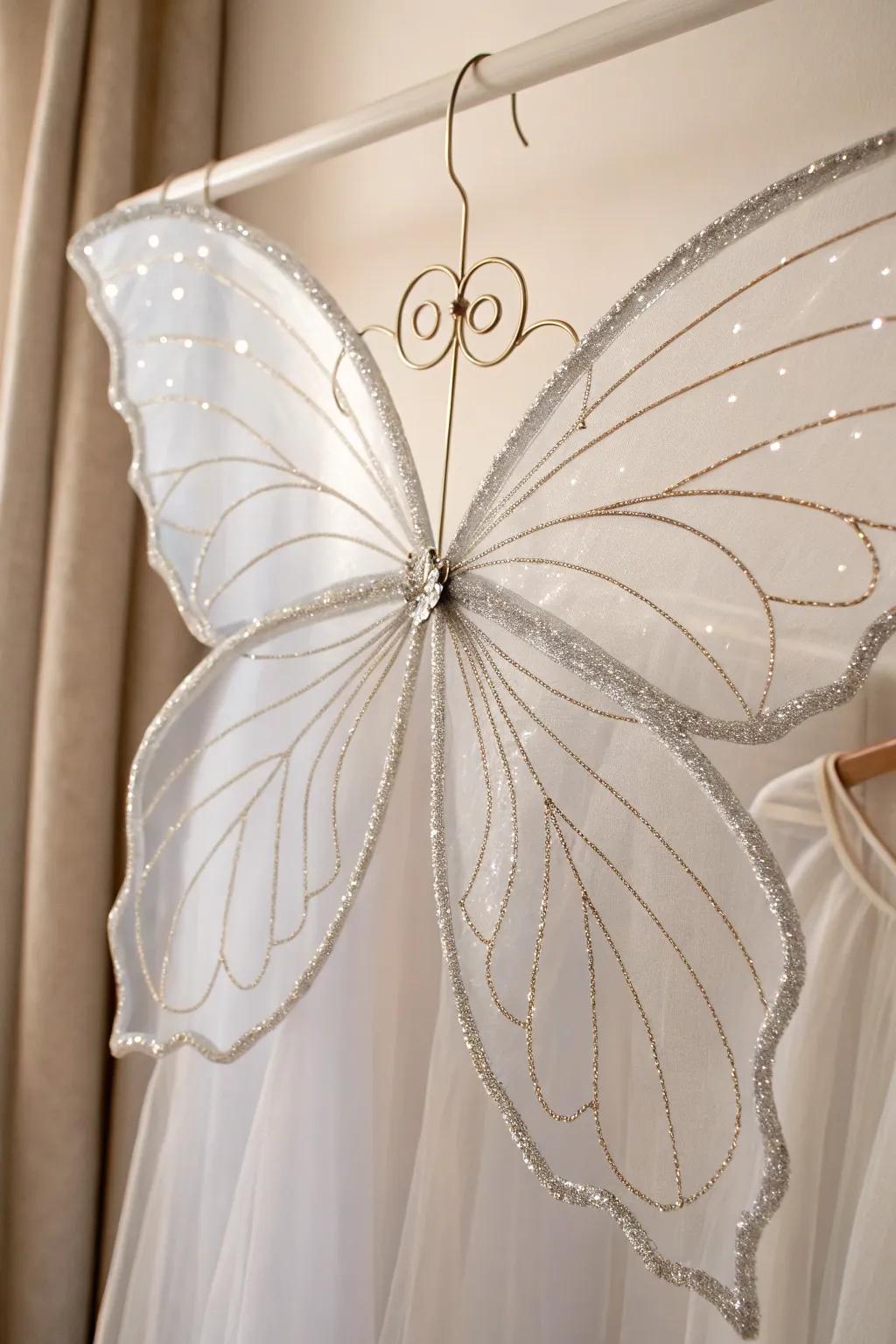 Create your own magic with DIY fairy wings that sparkle in the sun, perfect for adding a whimsical touch to any costume.