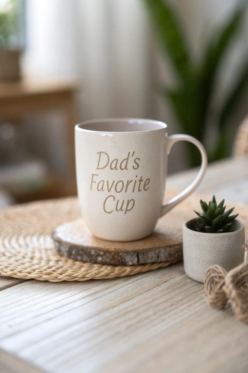 Celebrate Dad's special moments with a personalized touch—his new favorite mug awaits!