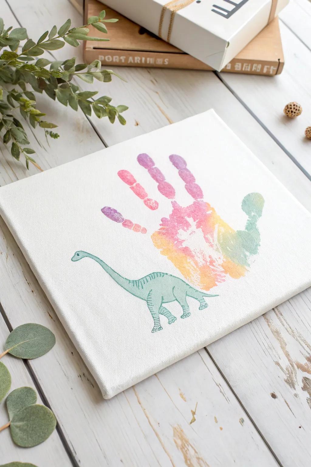 Craft your own mini zoo with handprint dinosaurs! Simple, fun, and perfect for adding a playful touch to your decor.