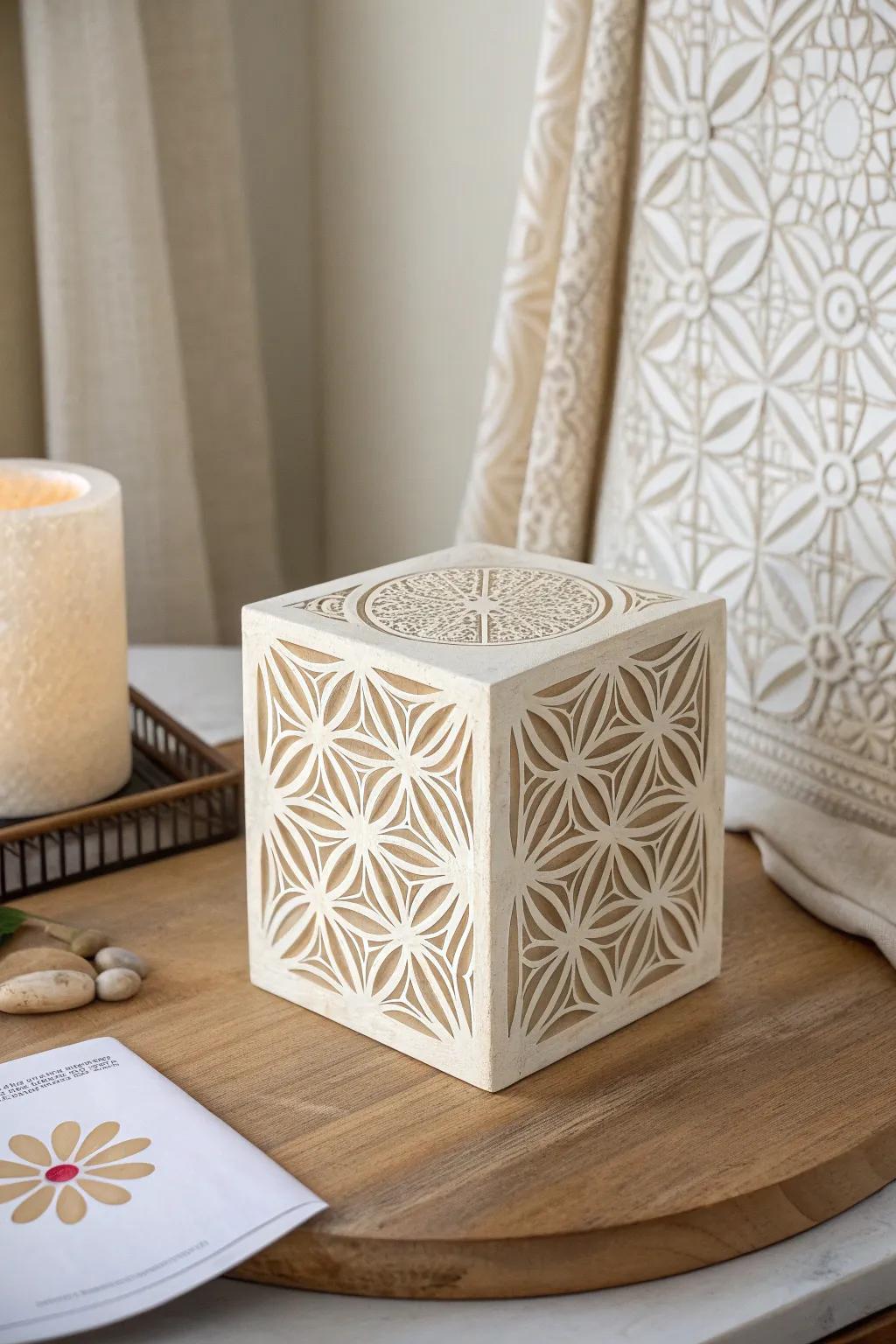 Transforming simplicity into art: Discover the beauty of foam printing with a modern twist.