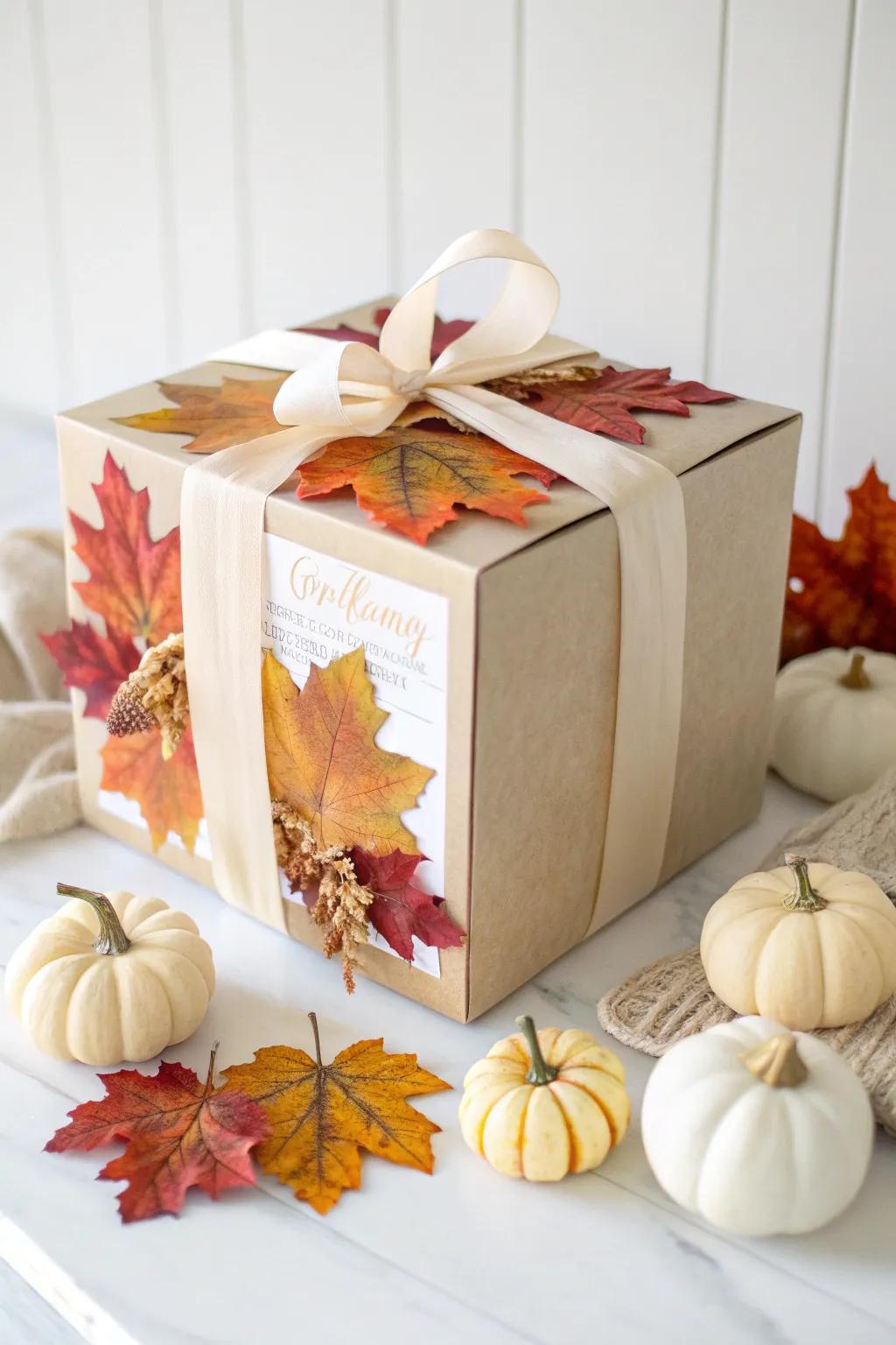 Embrace the spirit of Thanksgiving with a beautifully adorned harvest box—where simplicity meets seasonal charm.
