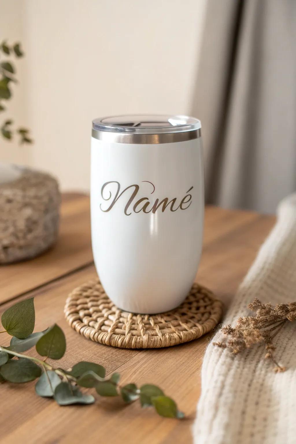 Make it yours with a touch of personalization—your name, your style.