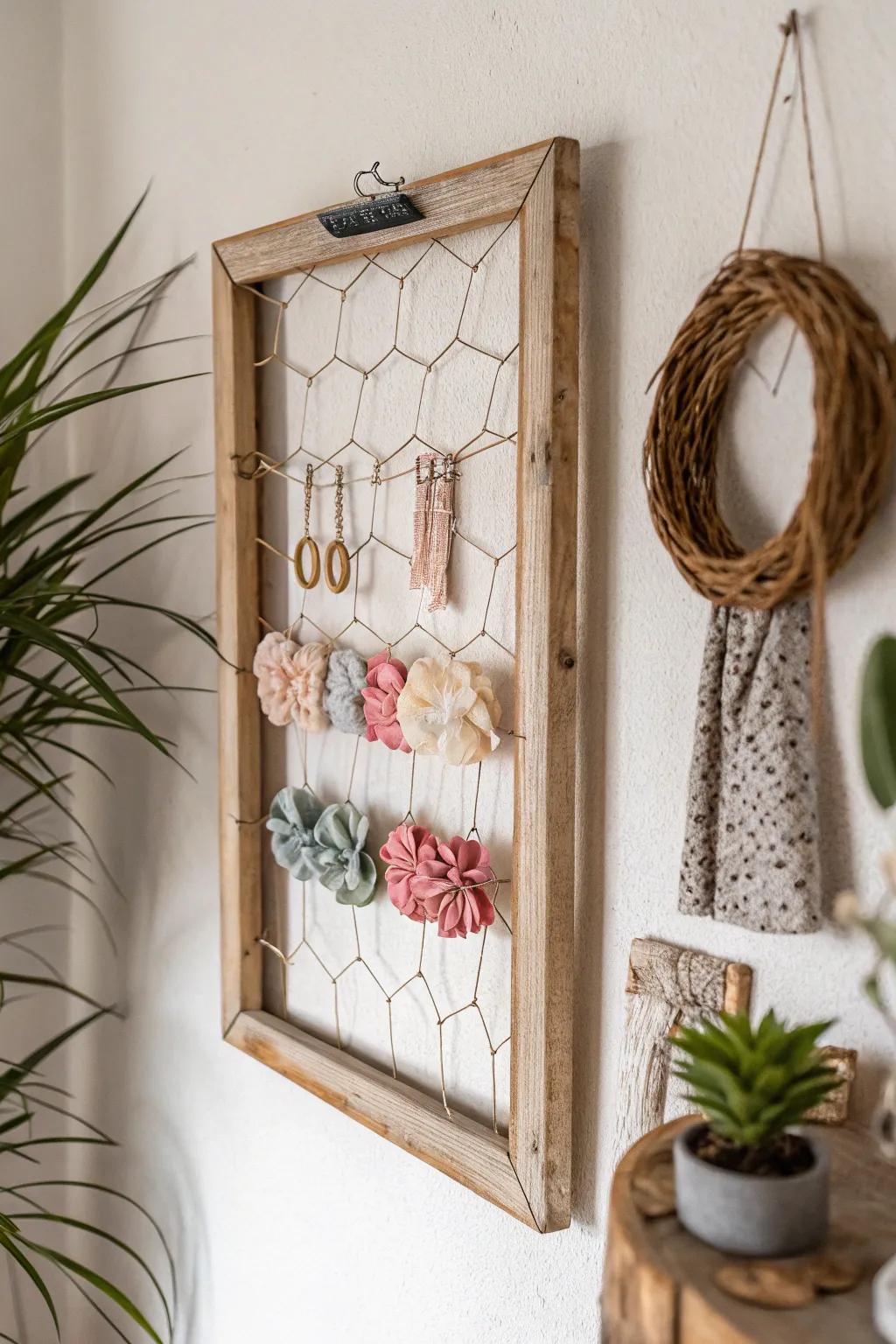 Elevate your hair accessory game with this minimalist frame organizer—where simplicity meets style.