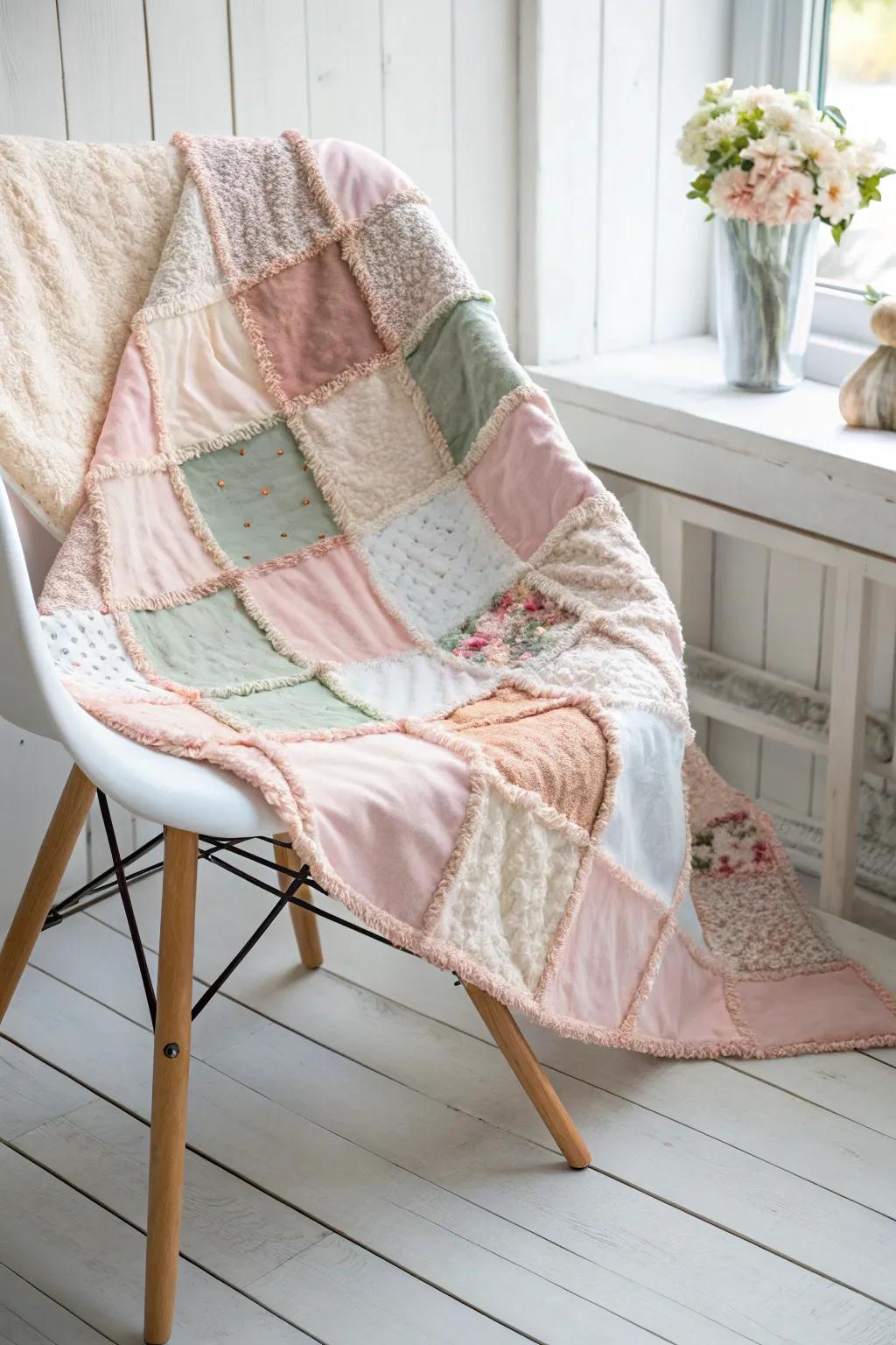 Wrap your little one in warmth and nostalgia with a charming patchwork baby blanket.