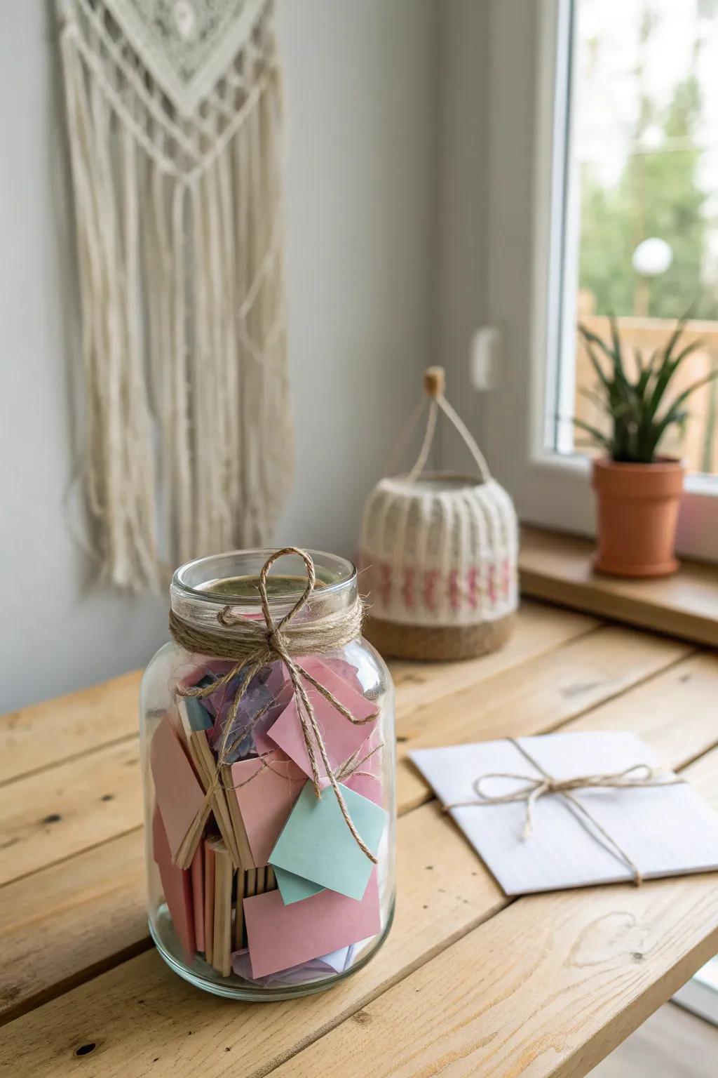 Capture your cherished memories in a personalized jar of love.