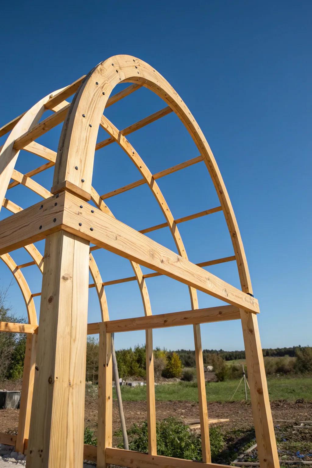 Crafting the perfect foundation: A simple yet elegant hoop coop frame.