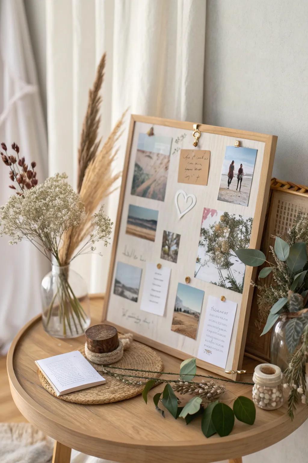 Craft your dreams into reality with a vision board that inspires and motivates.