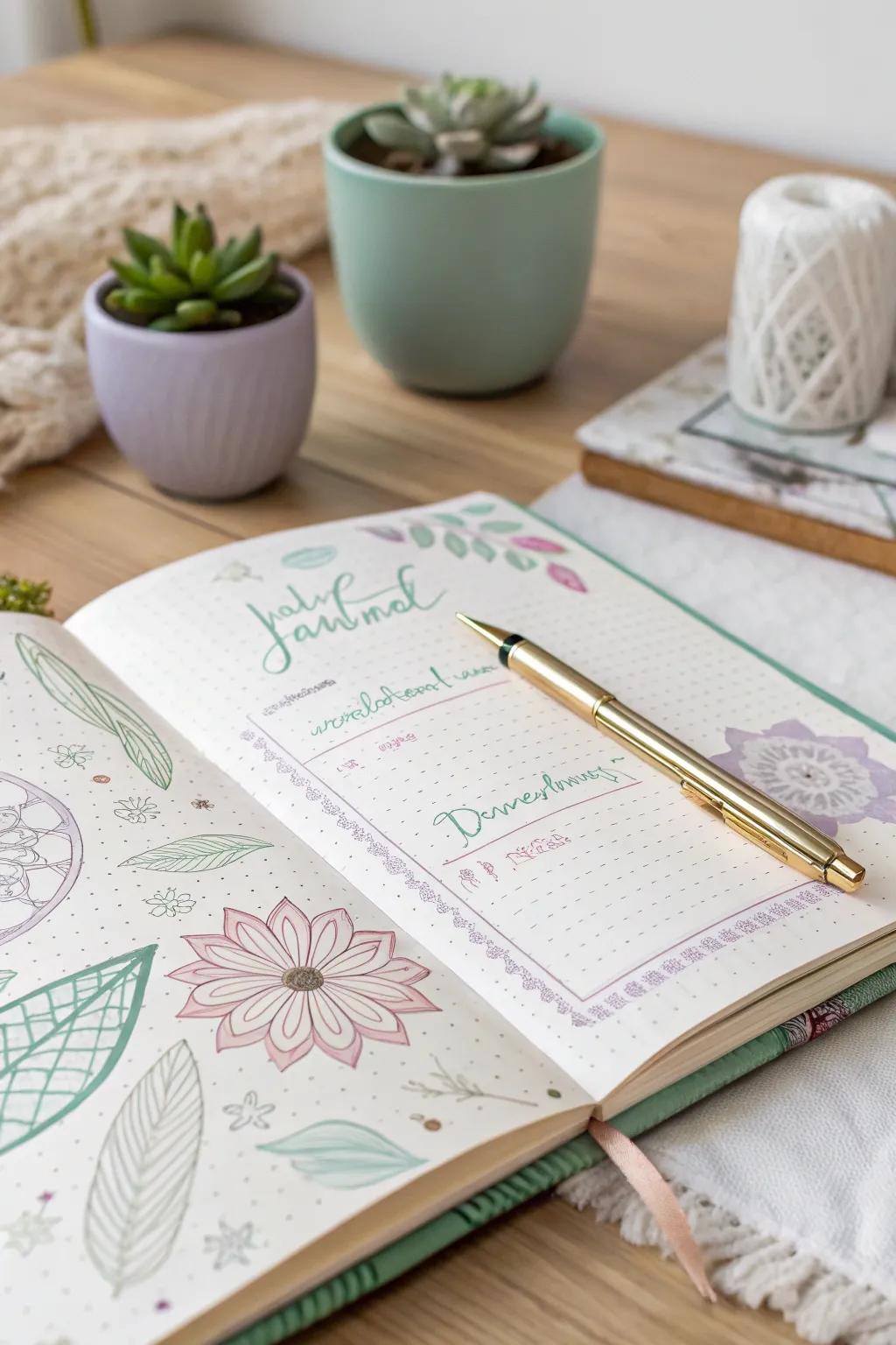 Infuse your journaling with creativity and charm, turning each page into a personal masterpiece.