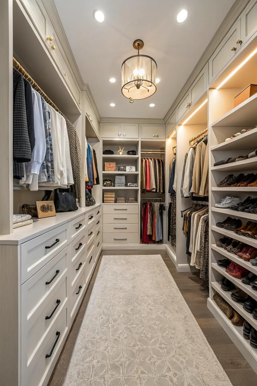 A spacious layout offers both luxury and ease of use.
