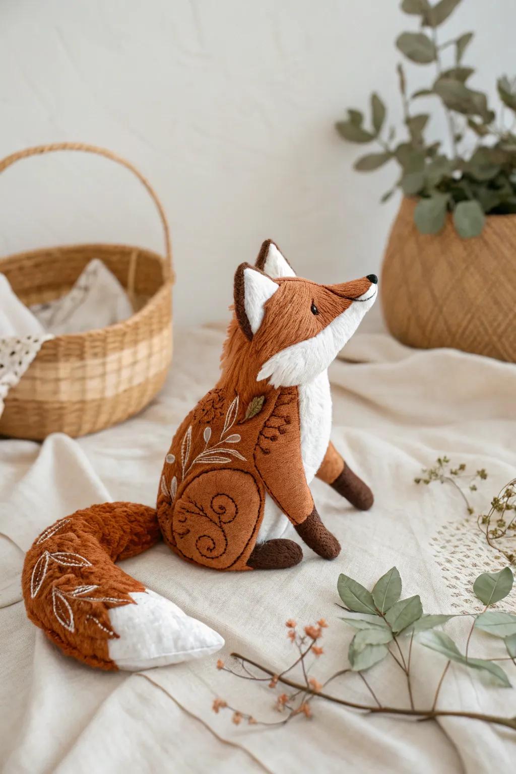 Embrace the magic of playtime with a plush fox that's perfect for dreamy adventures.