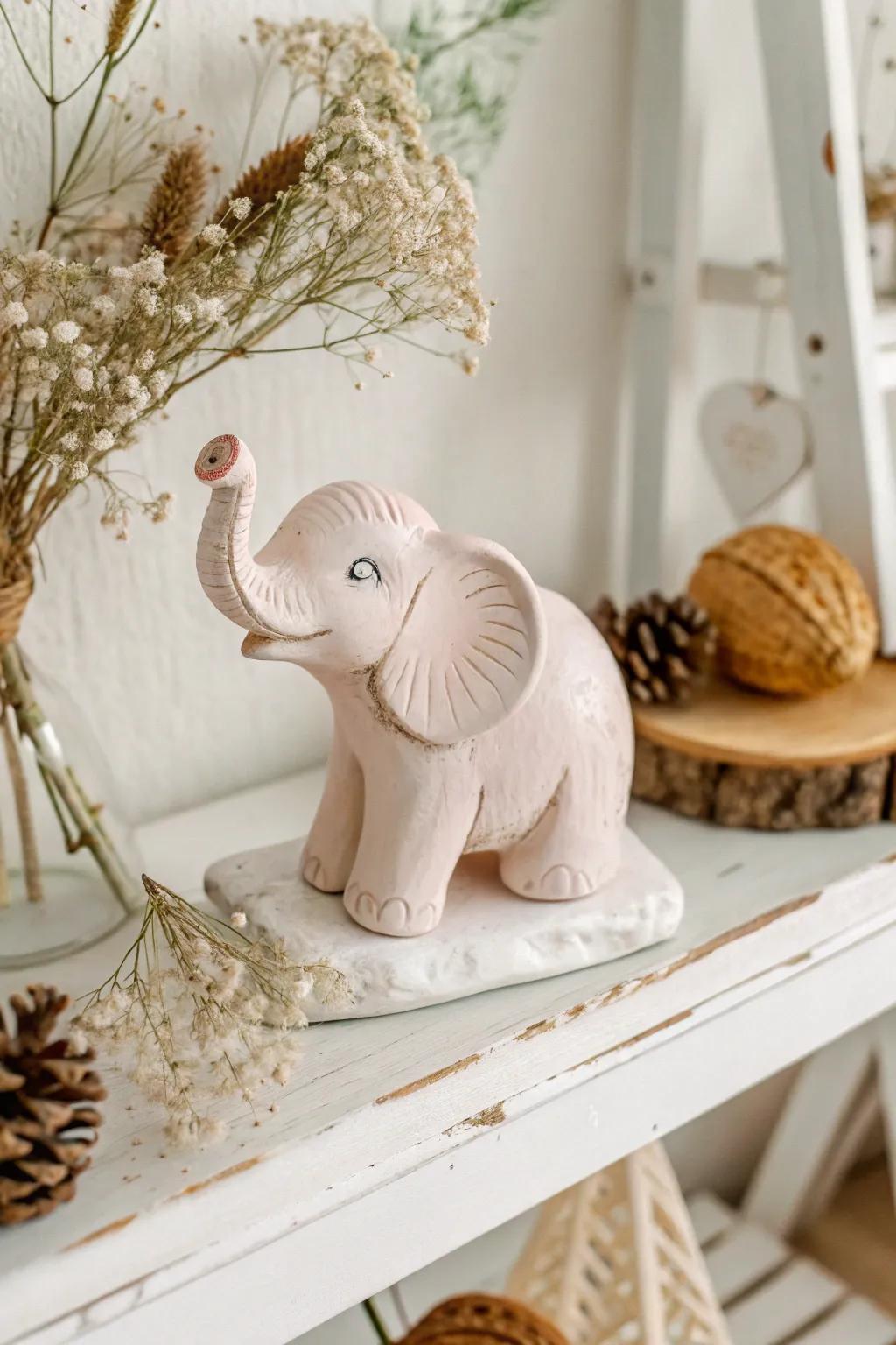 Meet your new tiny clay friend, adding a whimsical touch to your minimalist decor!