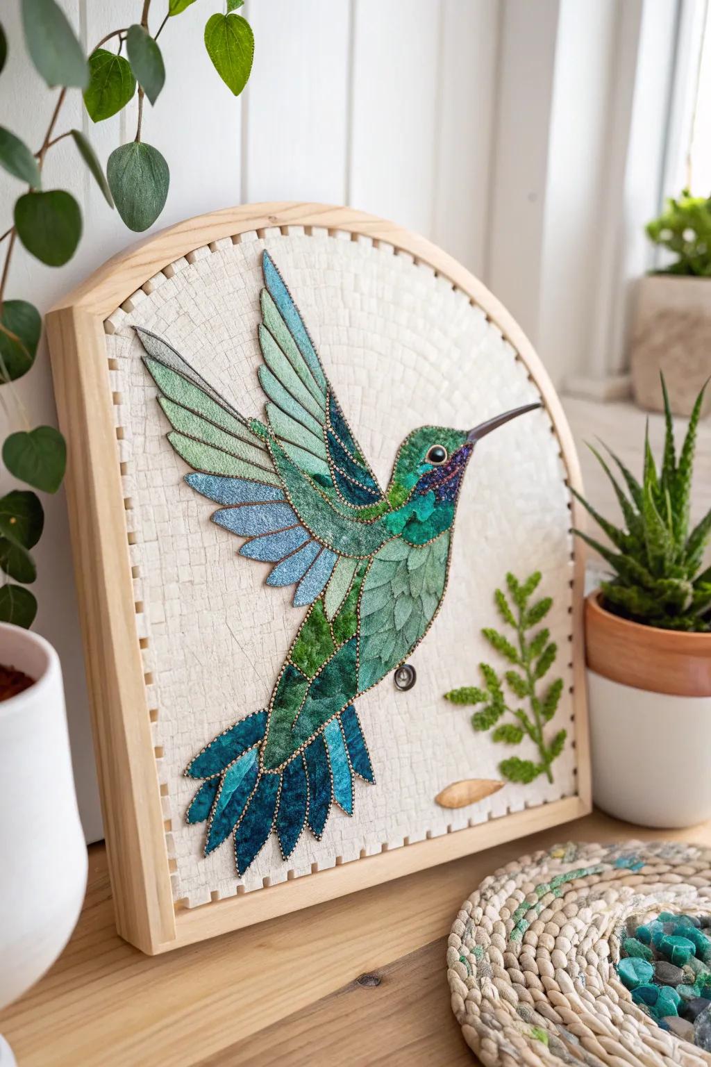Elevate your space with the timeless elegance of handcrafted mosaic art, where nature's beauty meets minimalist design.