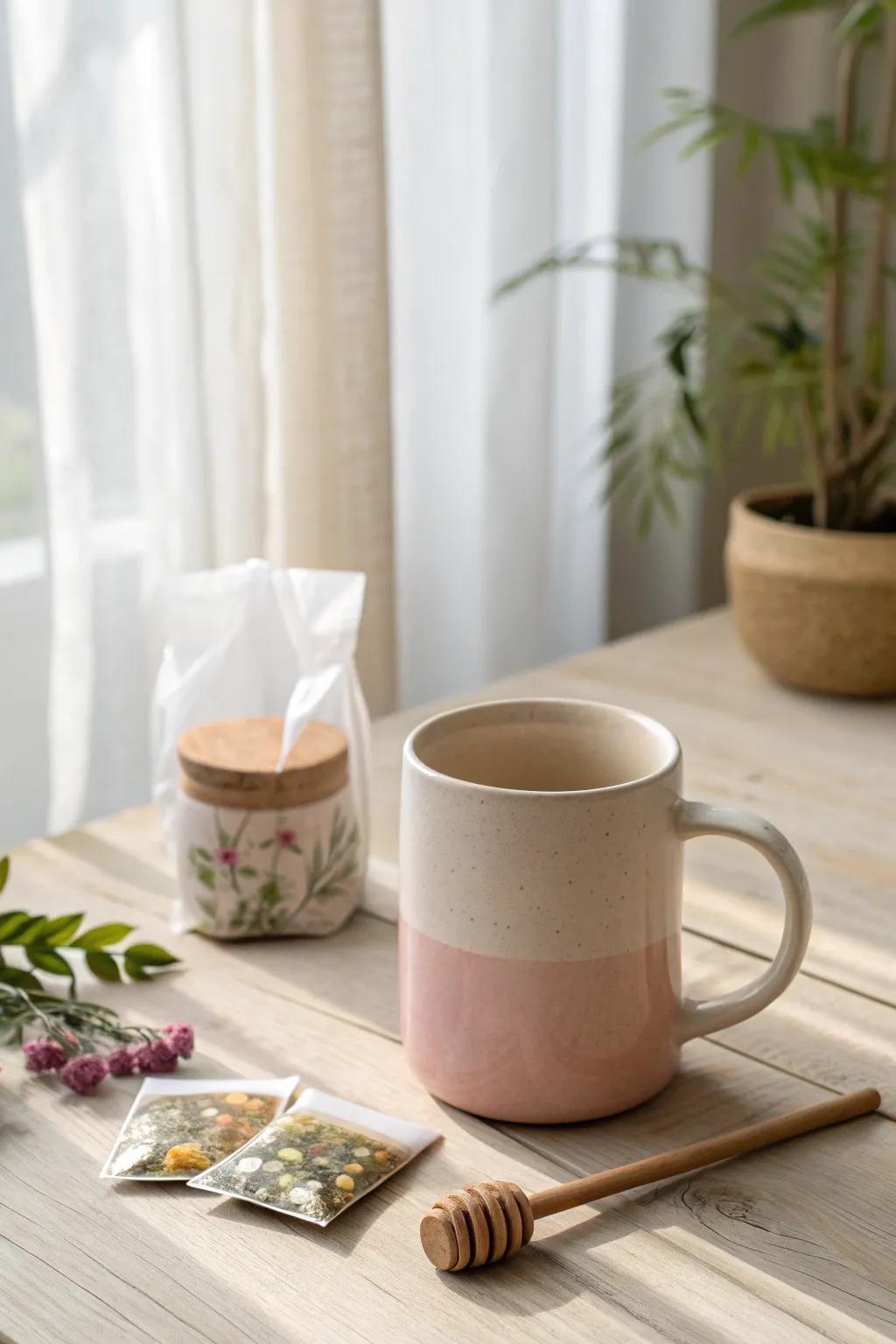 Indulge in cozy tea moments with our charming mug set, perfect for unwinding on a chilly evening.
