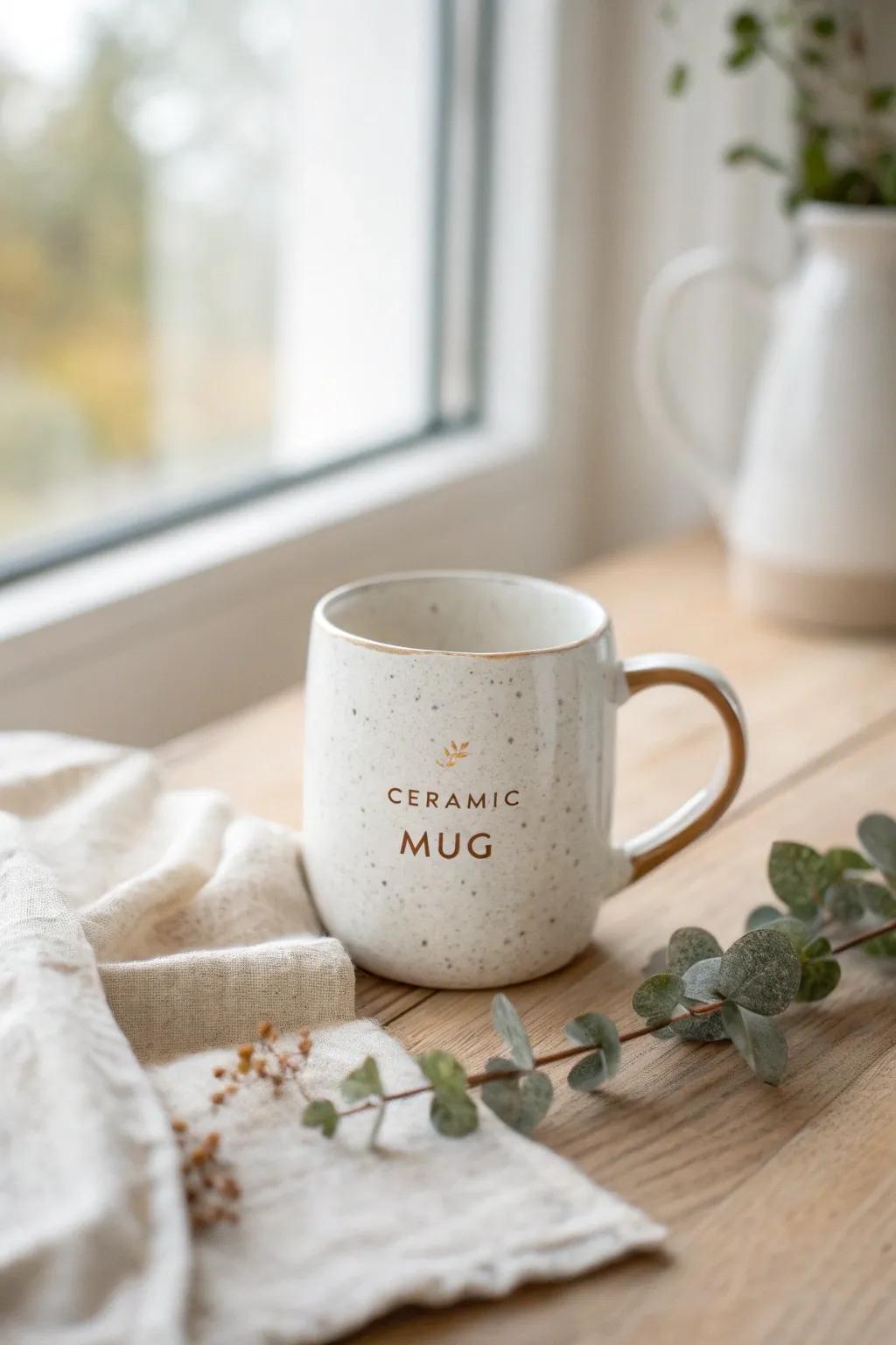 Start your day in style with a personalized touch. ☕✨ #ScandinavianDesign #BohoChic