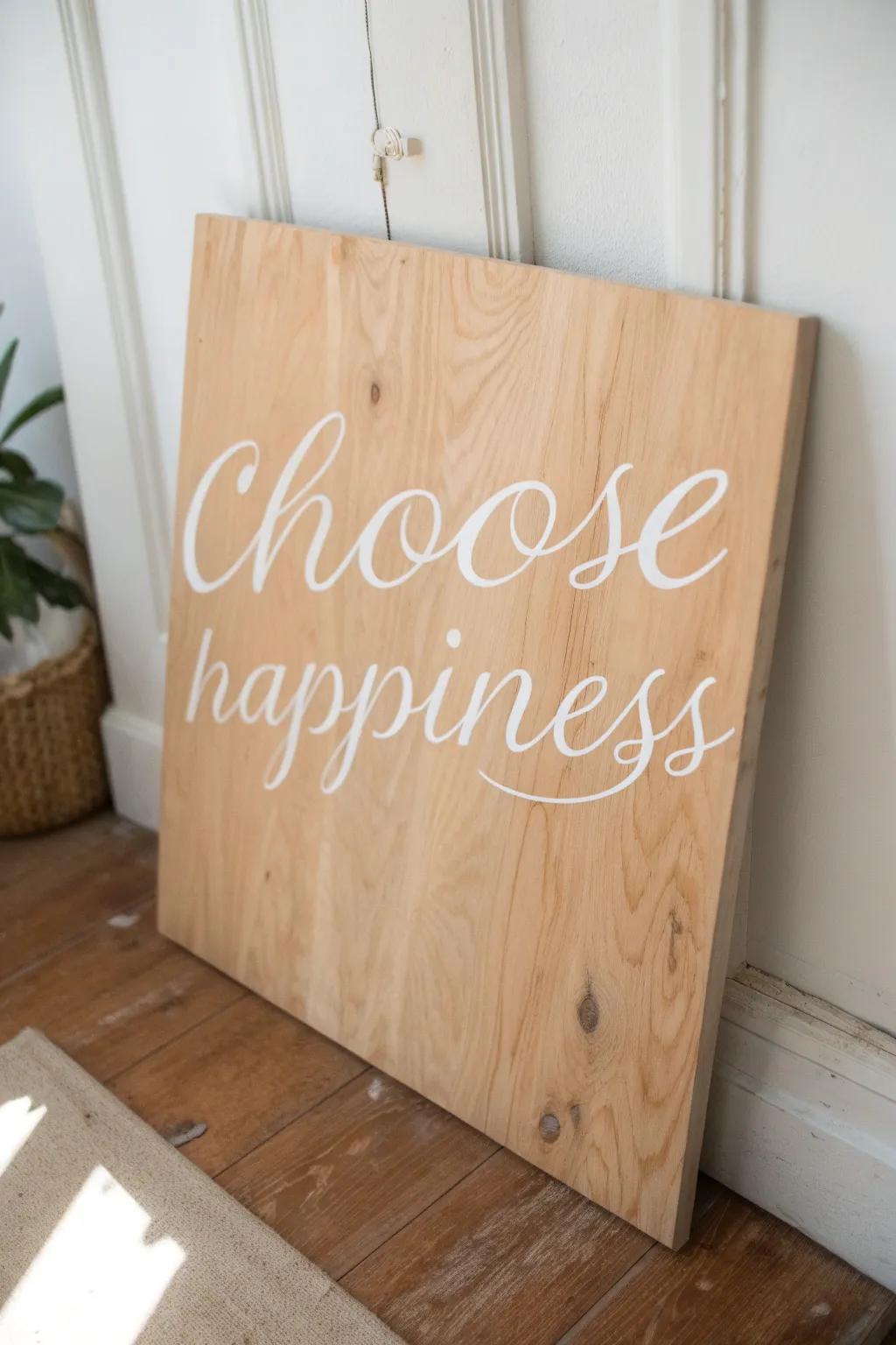 Start your day with a touch of inspiration and style—'Choose Happiness' in every moment.
