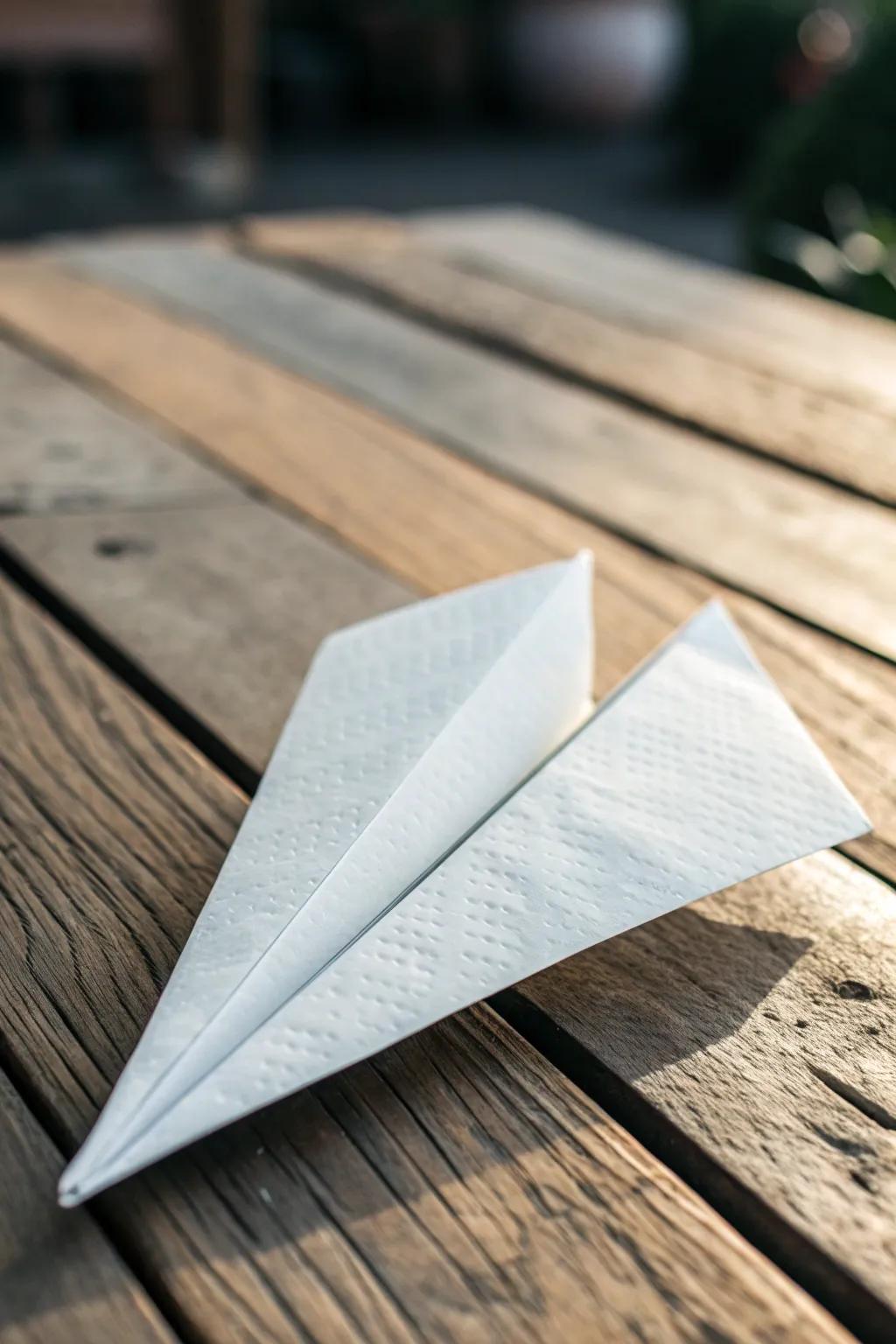 Master the art of simplicity with the timeless Classic Dart paper airplane.