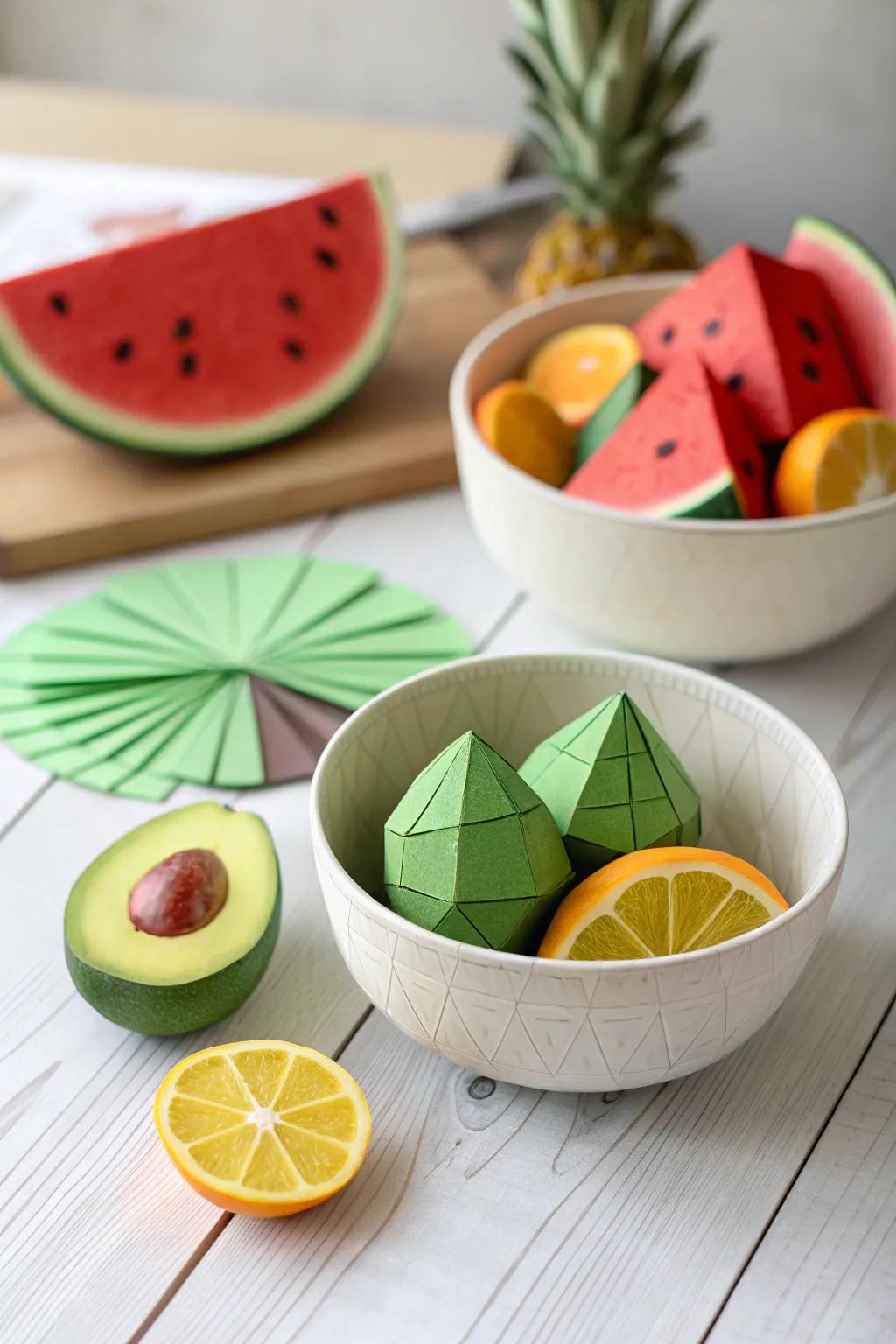 Add a touch of vibrant charm to your decor with these delightful paper squishy fruits!