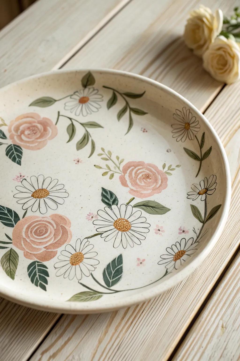 Let your creativity blossom with floral patterns that bring nature's charm to your dining table.