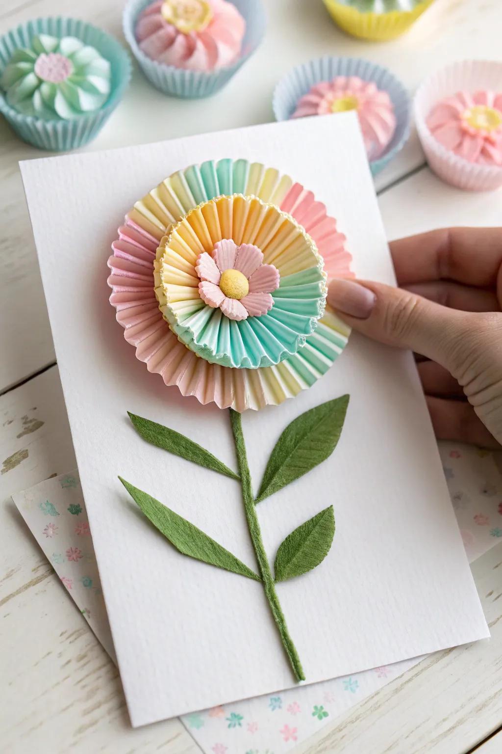 Craft a heartfelt bloom for Mother's Day with cupcake liner flowers—simple, colorful, and full of love!