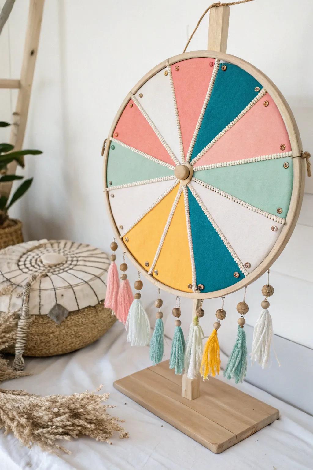 Spin the wheel of vibrant hues and bring your party theme to life!